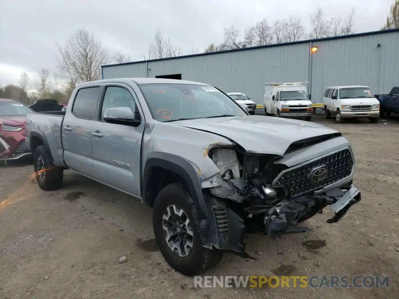 1 Photograph of a damaged car 3TMDZ5BN4KM074325 TOYOTA TACOMA 2019