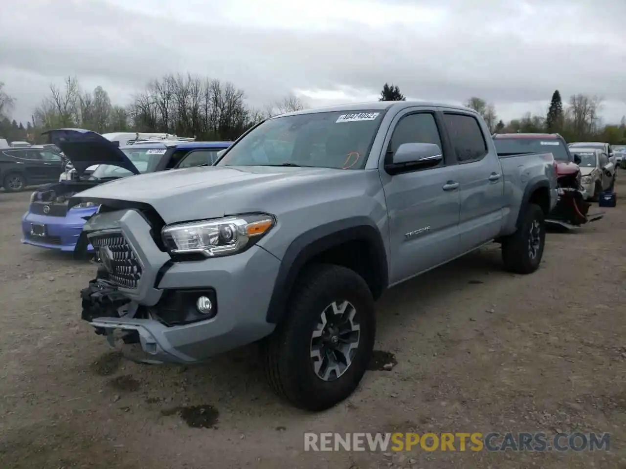 2 Photograph of a damaged car 3TMDZ5BN4KM074325 TOYOTA TACOMA 2019