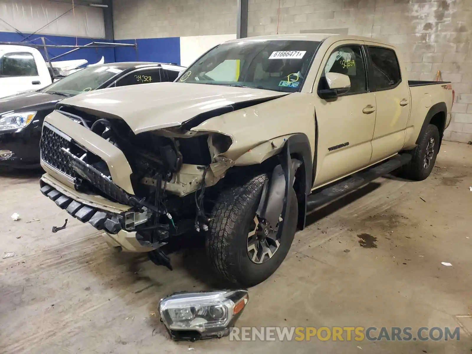 2 Photograph of a damaged car 3TMDZ5BN4KM077922 TOYOTA TACOMA 2019