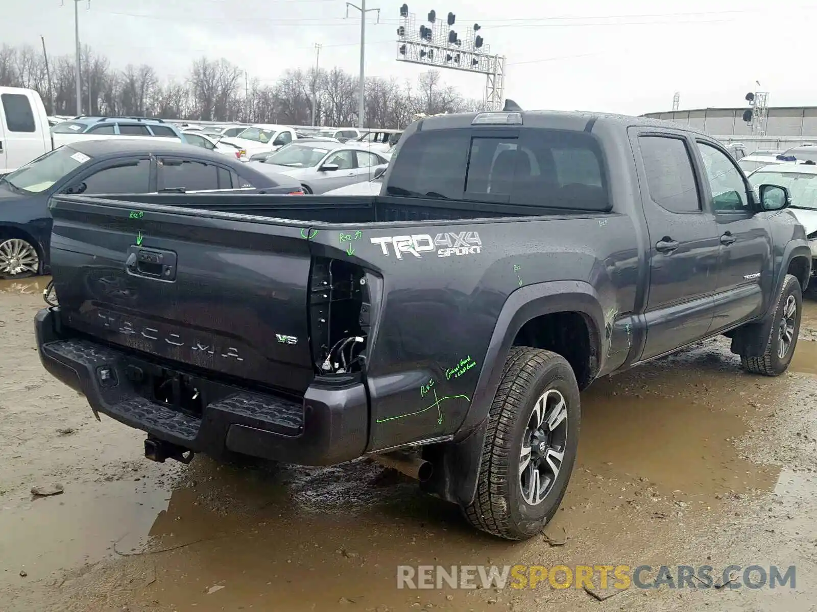 4 Photograph of a damaged car 3TMDZ5BN4KM078603 TOYOTA TACOMA 2019