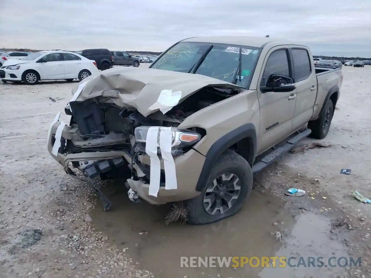 2 Photograph of a damaged car 3TMDZ5BN5KM058747 TOYOTA TACOMA 2019