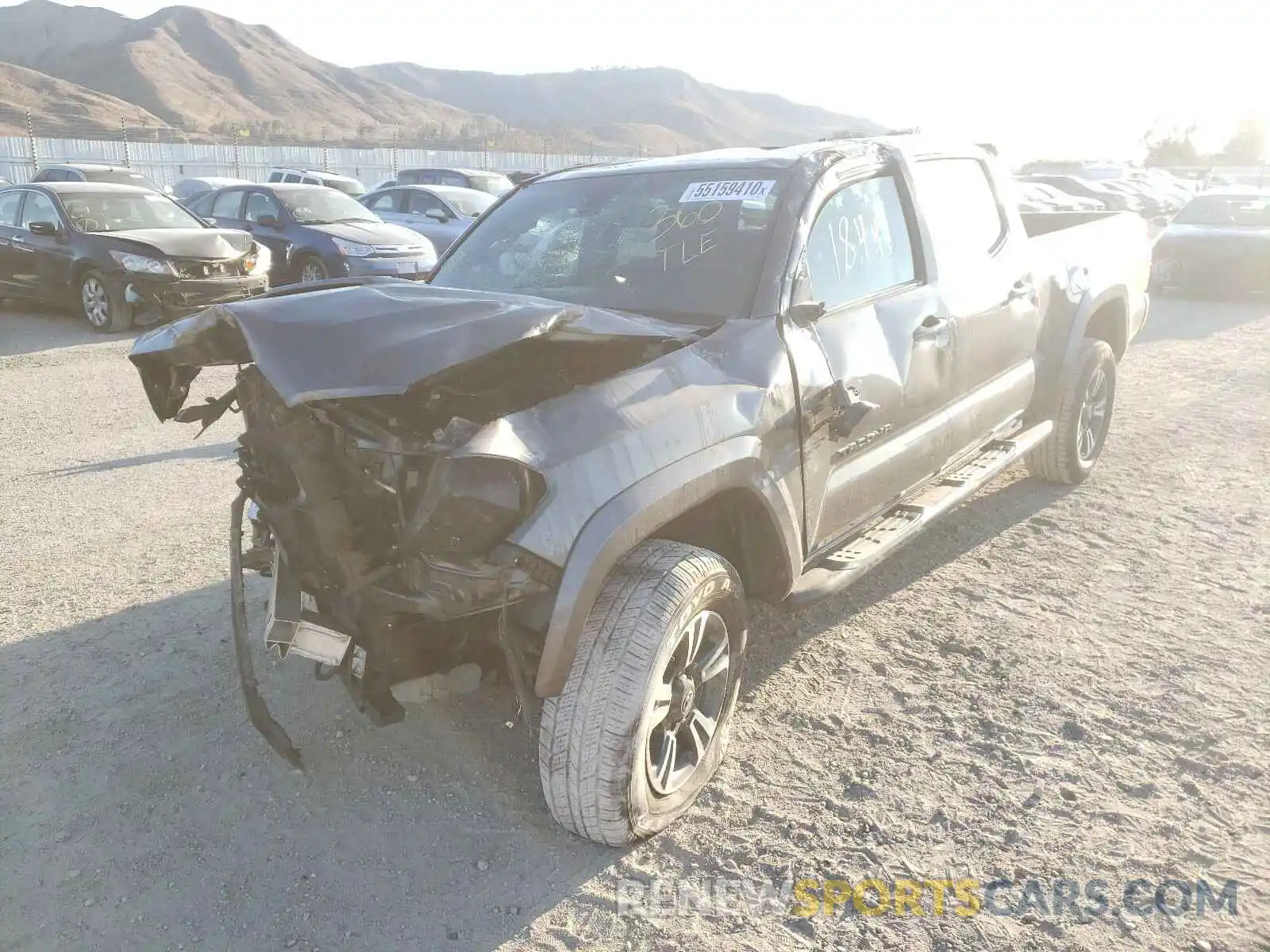 2 Photograph of a damaged car 3TMDZ5BN5KM066783 TOYOTA TACOMA 2019