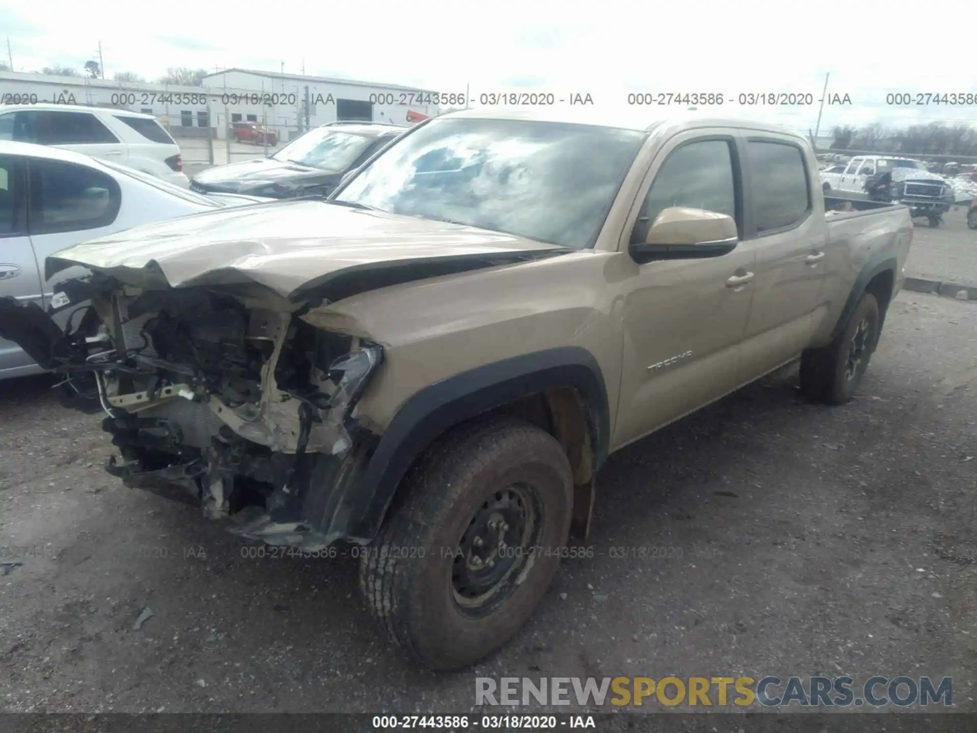 2 Photograph of a damaged car 3TMDZ5BN5KM067738 TOYOTA TACOMA 2019