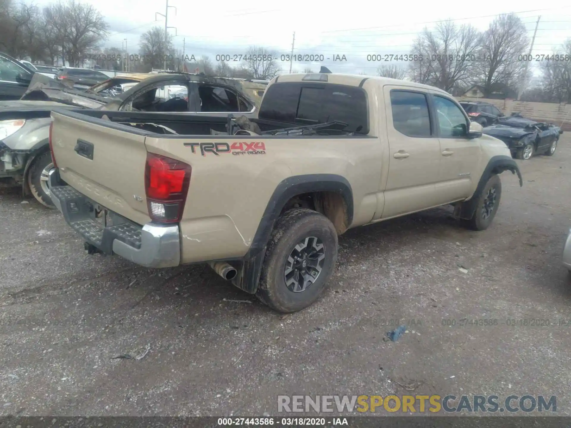 4 Photograph of a damaged car 3TMDZ5BN5KM067738 TOYOTA TACOMA 2019