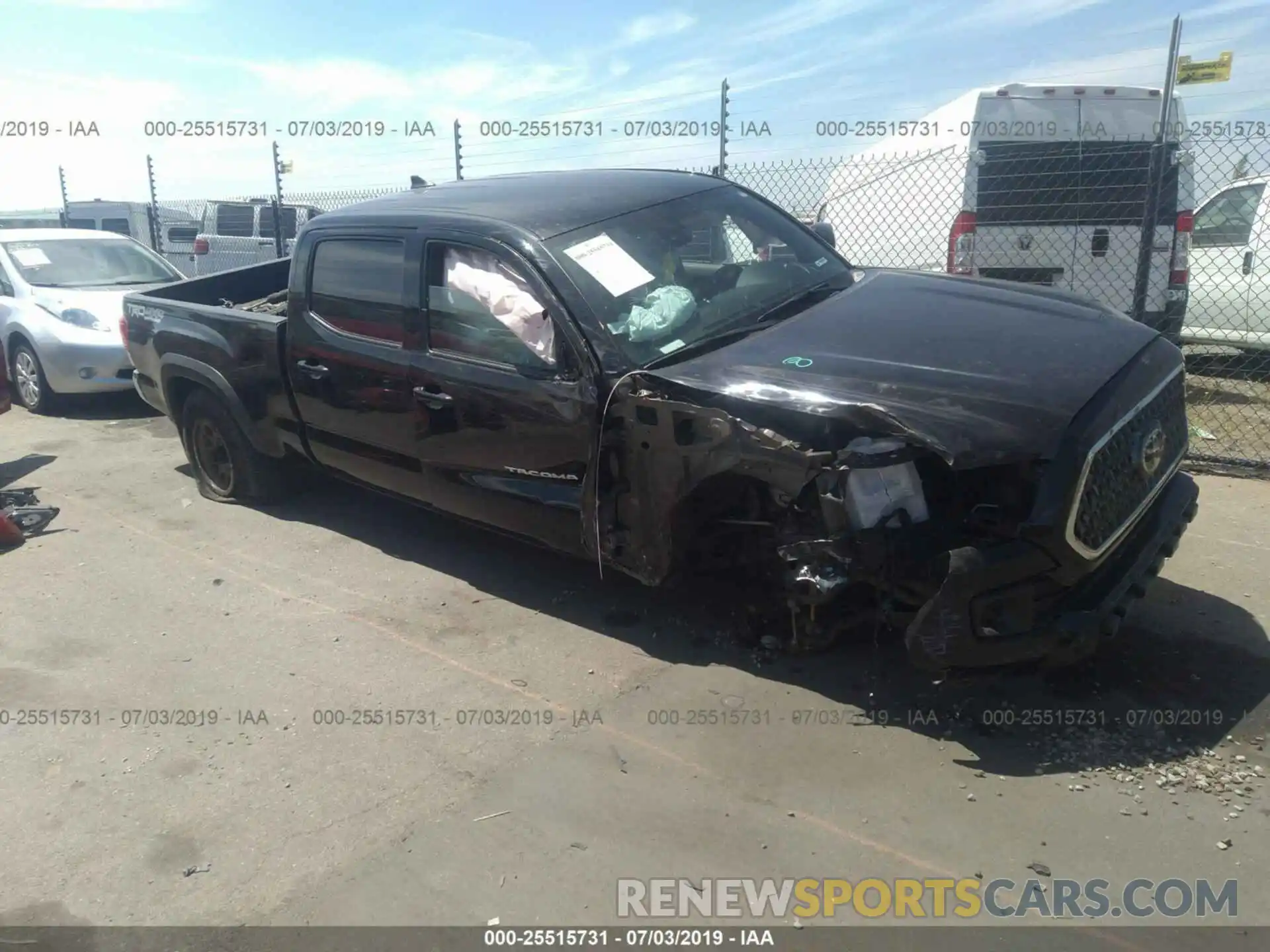 1 Photograph of a damaged car 3TMDZ5BN6KM058224 TOYOTA TACOMA 2019