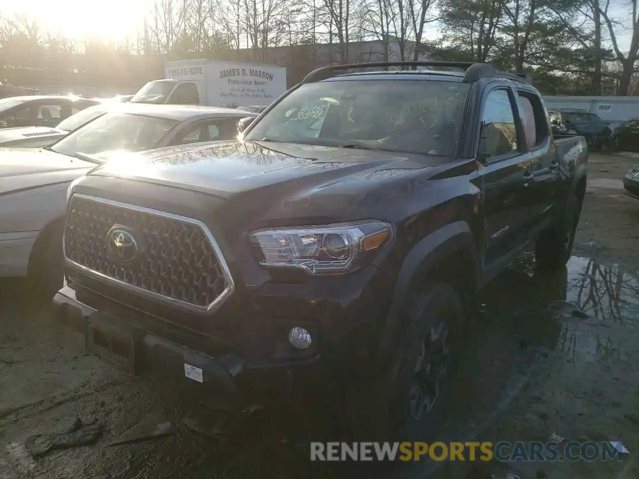 2 Photograph of a damaged car 3TMDZ5BN6KM059633 TOYOTA TACOMA 2019