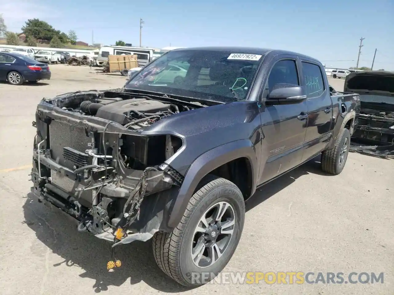 2 Photograph of a damaged car 3TMDZ5BN6KM060037 TOYOTA TACOMA 2019