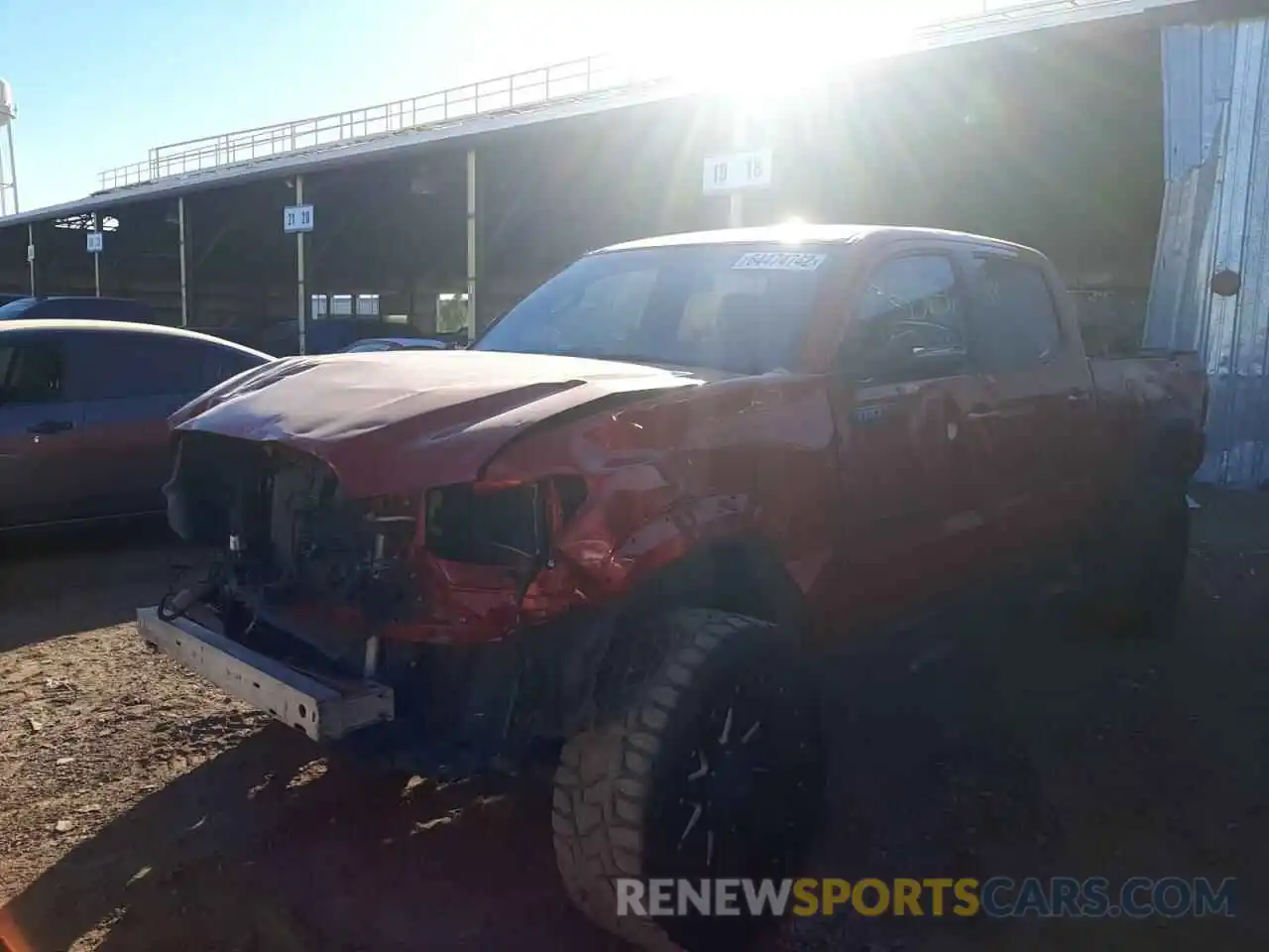 2 Photograph of a damaged car 3TMDZ5BN6KM060667 TOYOTA TACOMA 2019