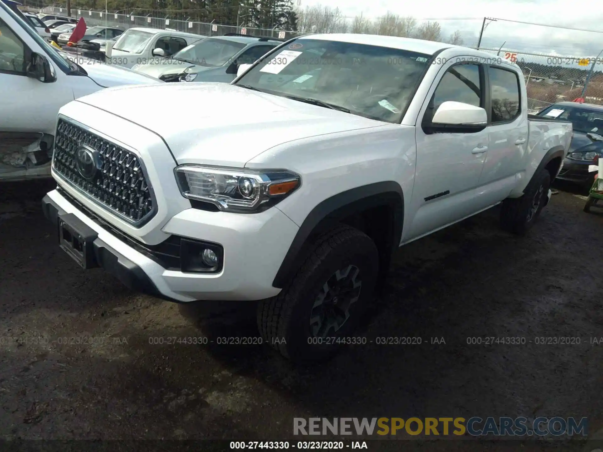 2 Photograph of a damaged car 3TMDZ5BN6KM061351 TOYOTA TACOMA 2019