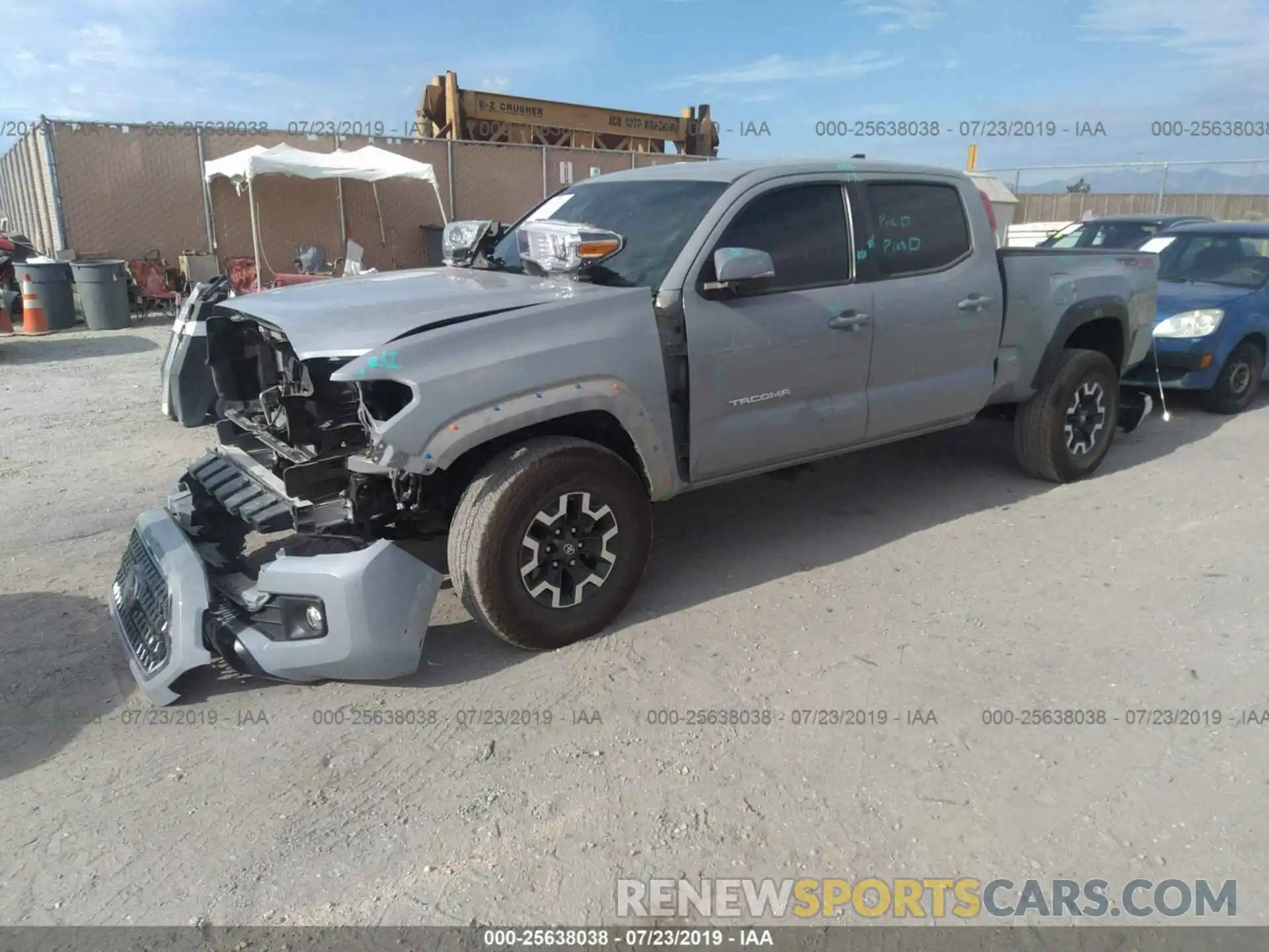 2 Photograph of a damaged car 3TMDZ5BN6KM066937 TOYOTA TACOMA 2019