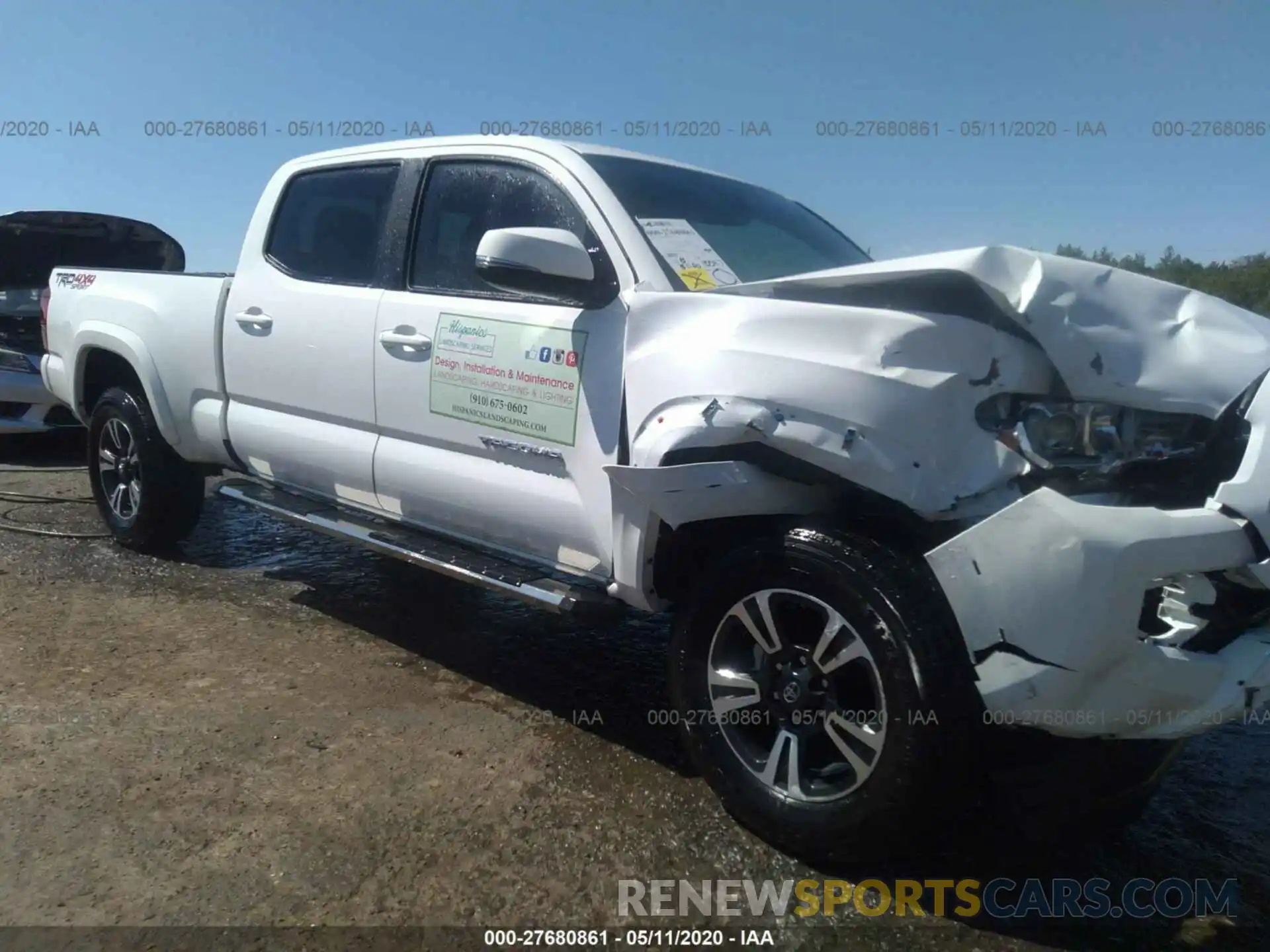 1 Photograph of a damaged car 3TMDZ5BN6KM071085 TOYOTA TACOMA 2019