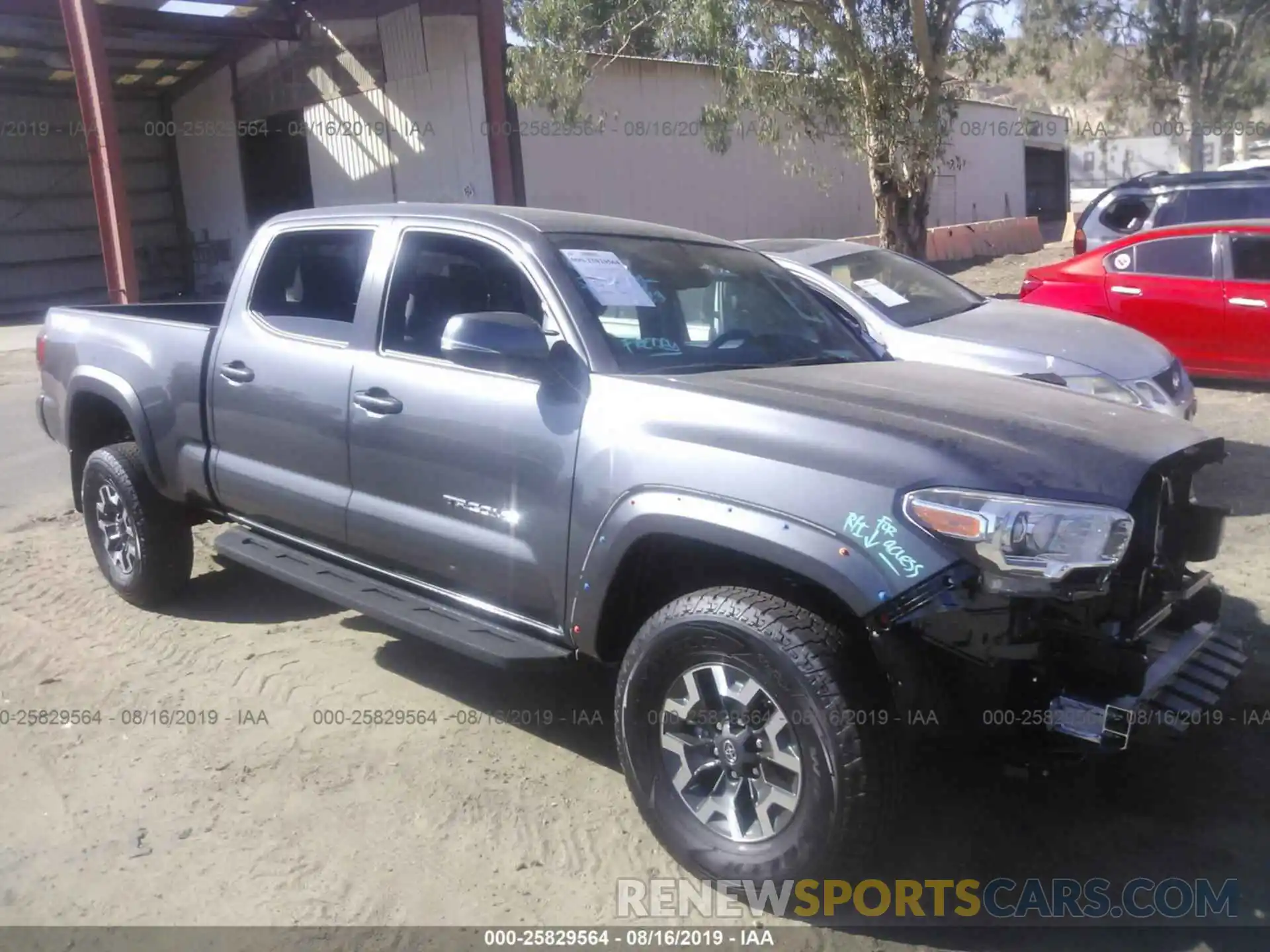 1 Photograph of a damaged car 3TMDZ5BN6KM074326 TOYOTA TACOMA 2019