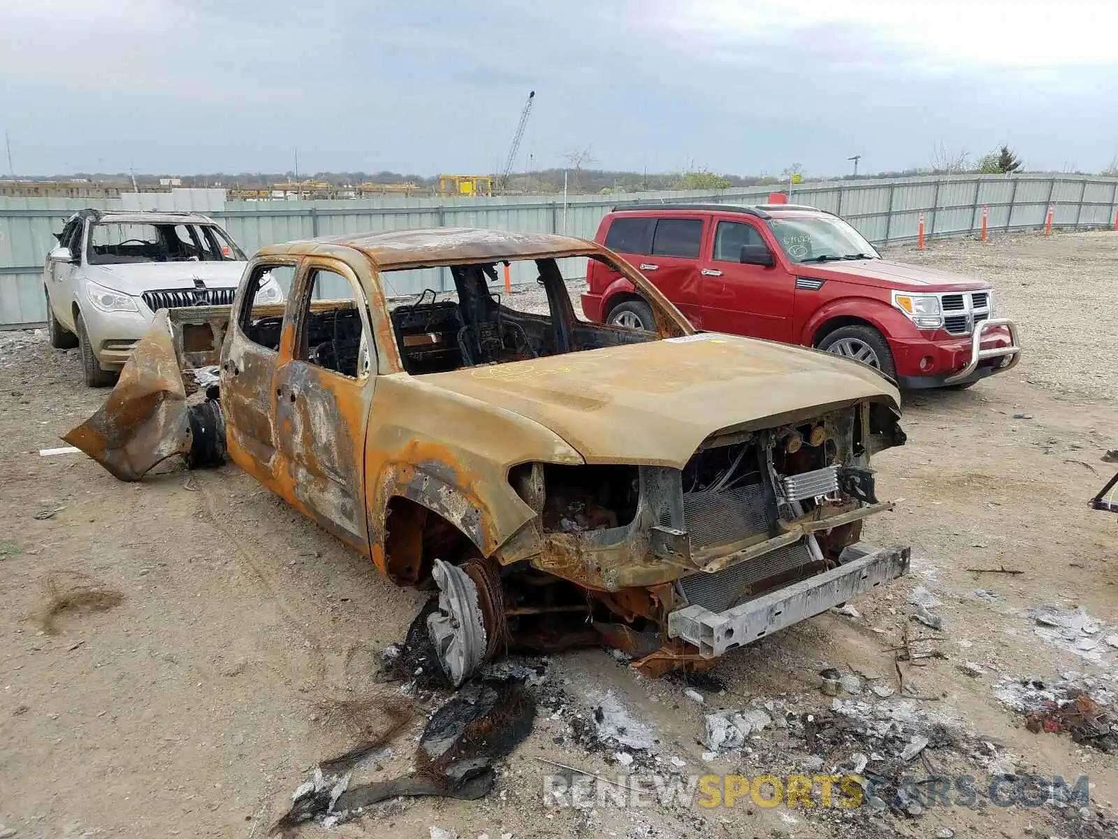 1 Photograph of a damaged car 3TMDZ5BN7KM055381 TOYOTA TACOMA 2019