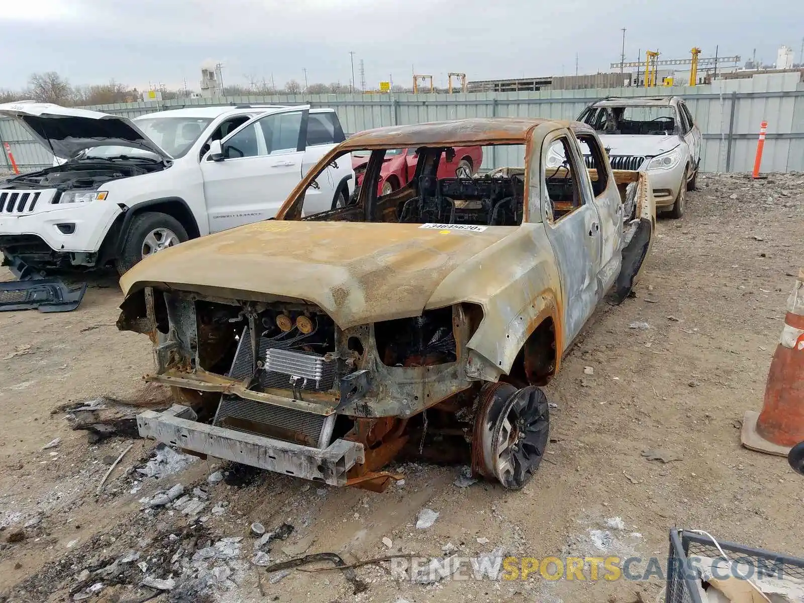 2 Photograph of a damaged car 3TMDZ5BN7KM055381 TOYOTA TACOMA 2019