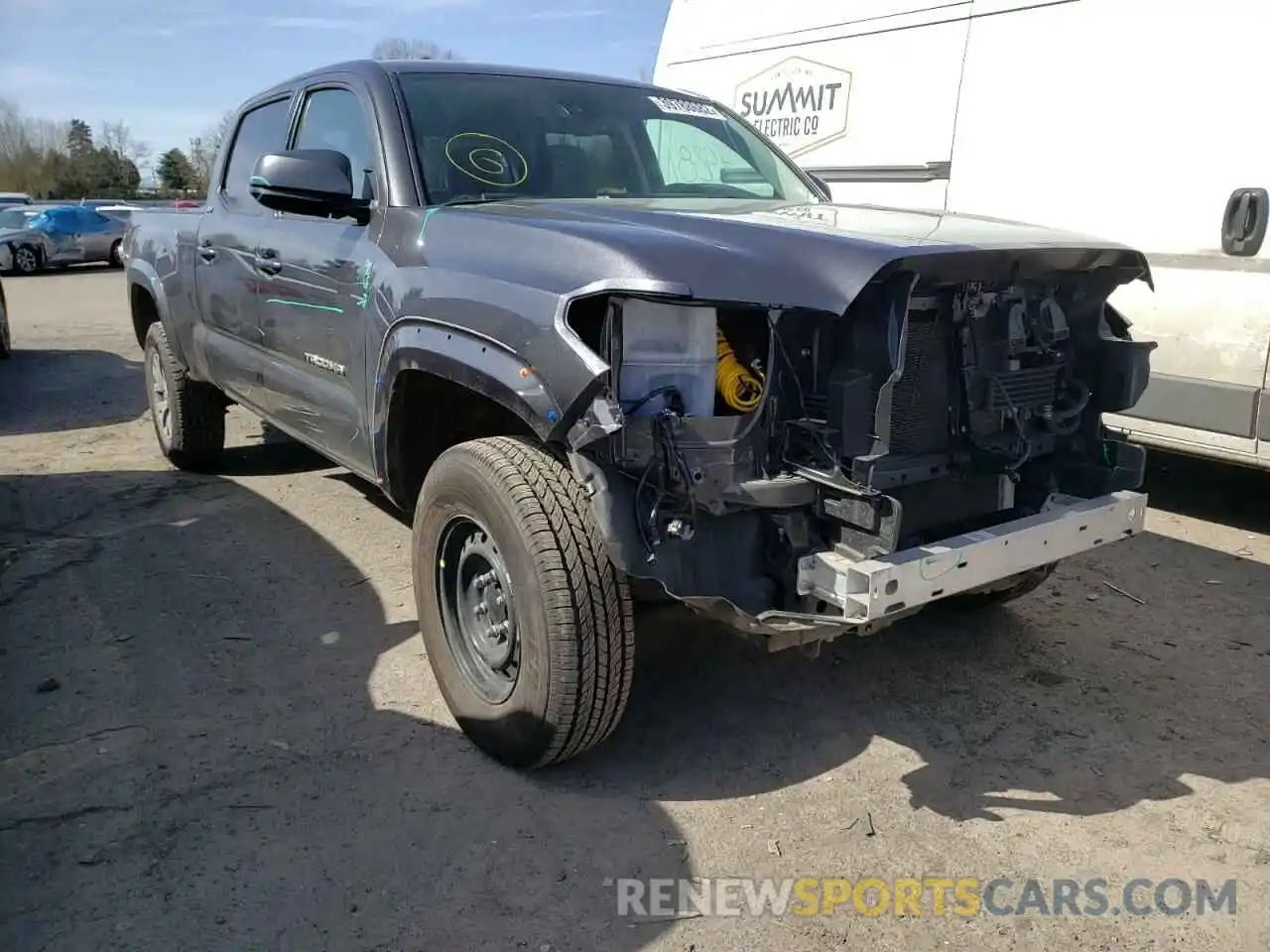 1 Photograph of a damaged car 3TMDZ5BN7KM055851 TOYOTA TACOMA 2019