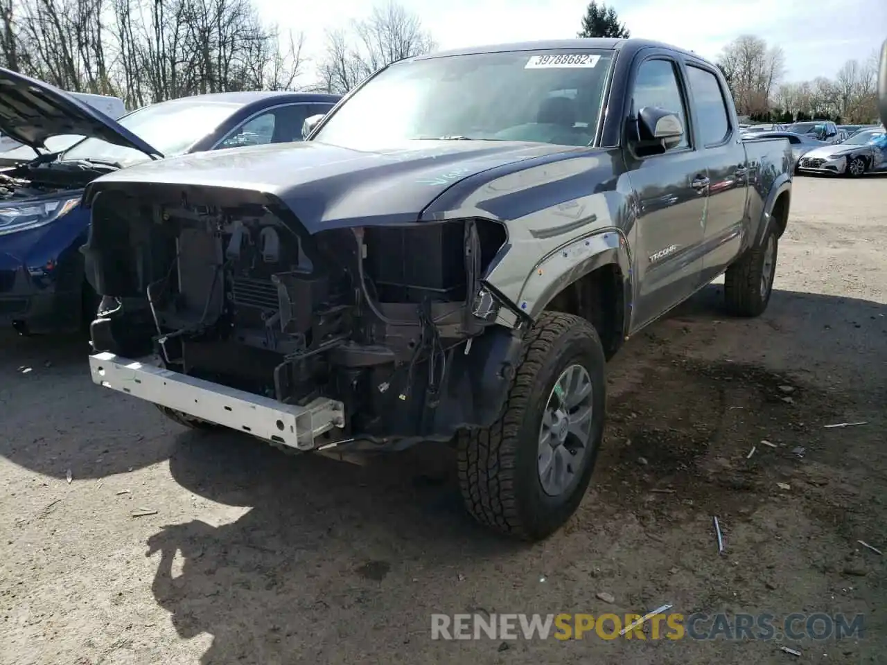 2 Photograph of a damaged car 3TMDZ5BN7KM055851 TOYOTA TACOMA 2019