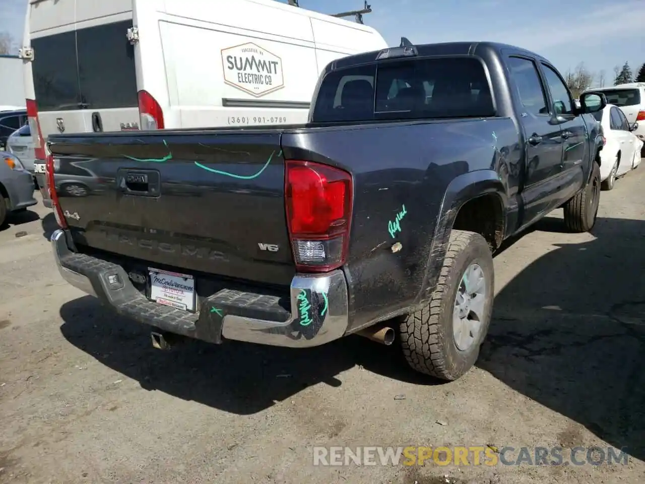 4 Photograph of a damaged car 3TMDZ5BN7KM055851 TOYOTA TACOMA 2019