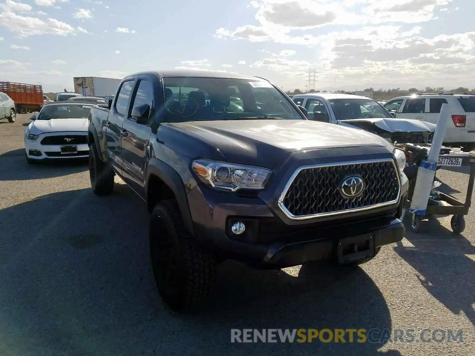 1 Photograph of a damaged car 3TMDZ5BN7KM056384 TOYOTA TACOMA 2019