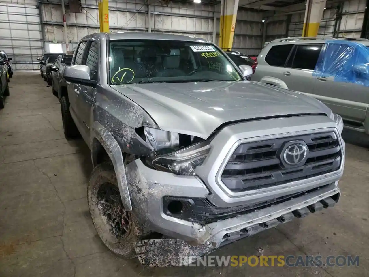 1 Photograph of a damaged car 3TMDZ5BN7KM061584 TOYOTA TACOMA 2019