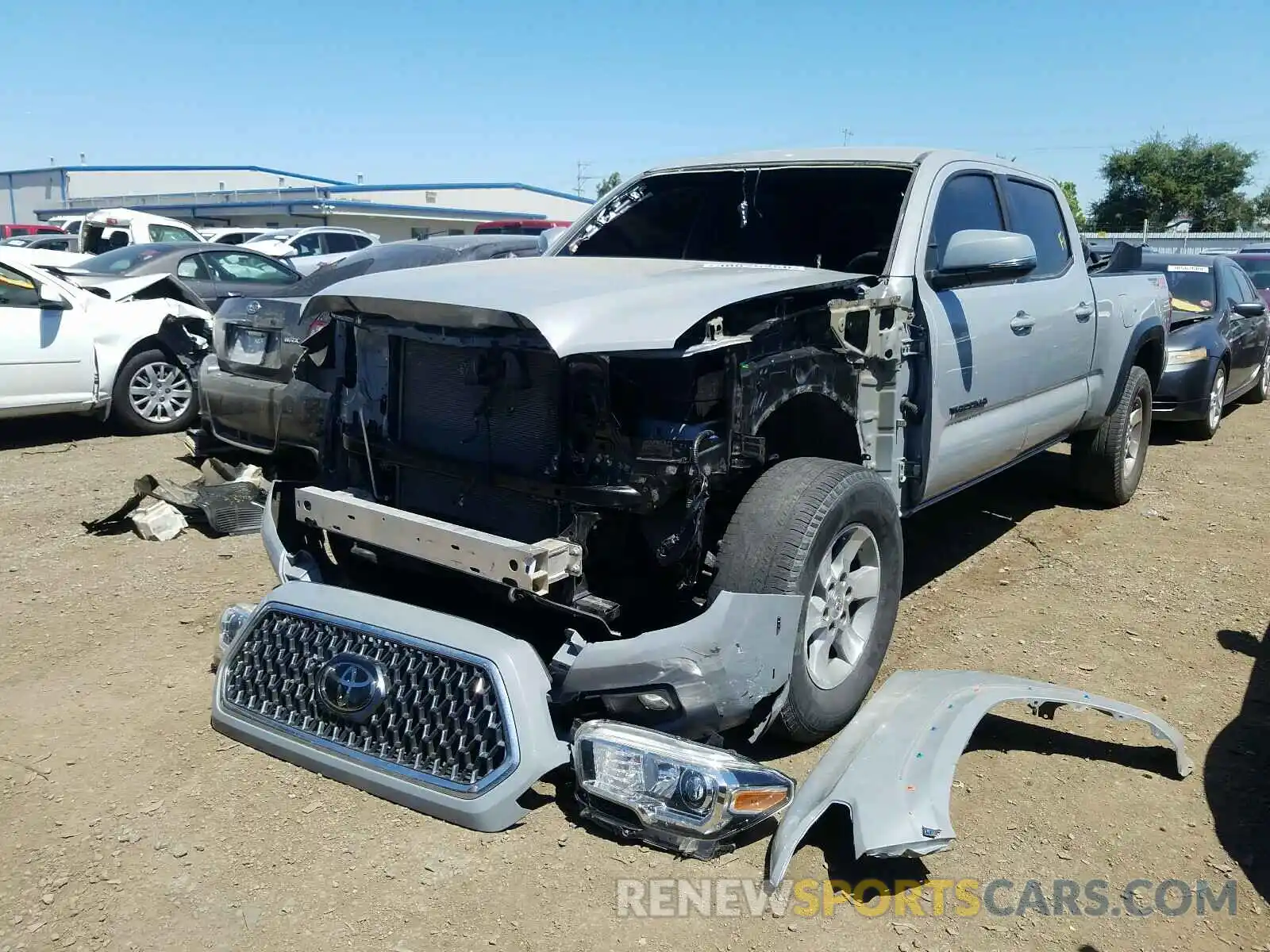 2 Photograph of a damaged car 3TMDZ5BN7KM068809 TOYOTA TACOMA 2019