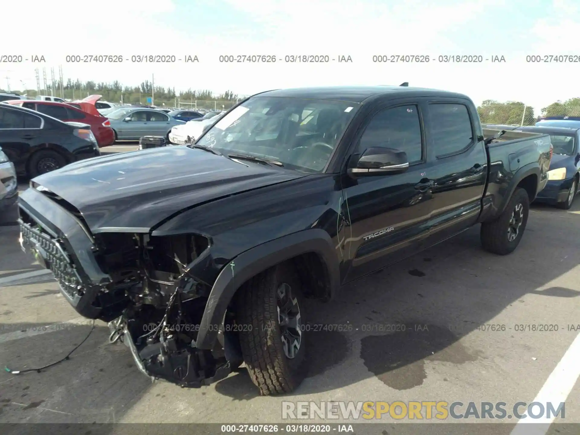 2 Photograph of a damaged car 3TMDZ5BN7KM076697 TOYOTA TACOMA 2019