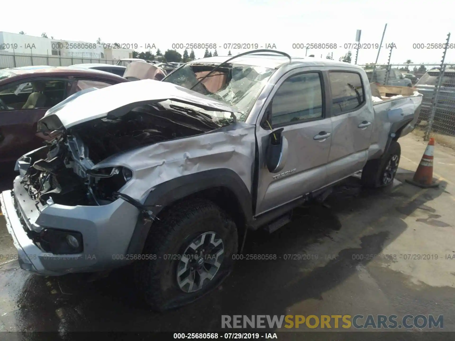 2 Photograph of a damaged car 3TMDZ5BN8KM064753 TOYOTA TACOMA 2019