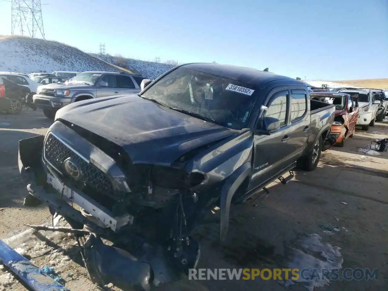 2 Photograph of a damaged car 3TMDZ5BN8KM068799 TOYOTA TACOMA 2019