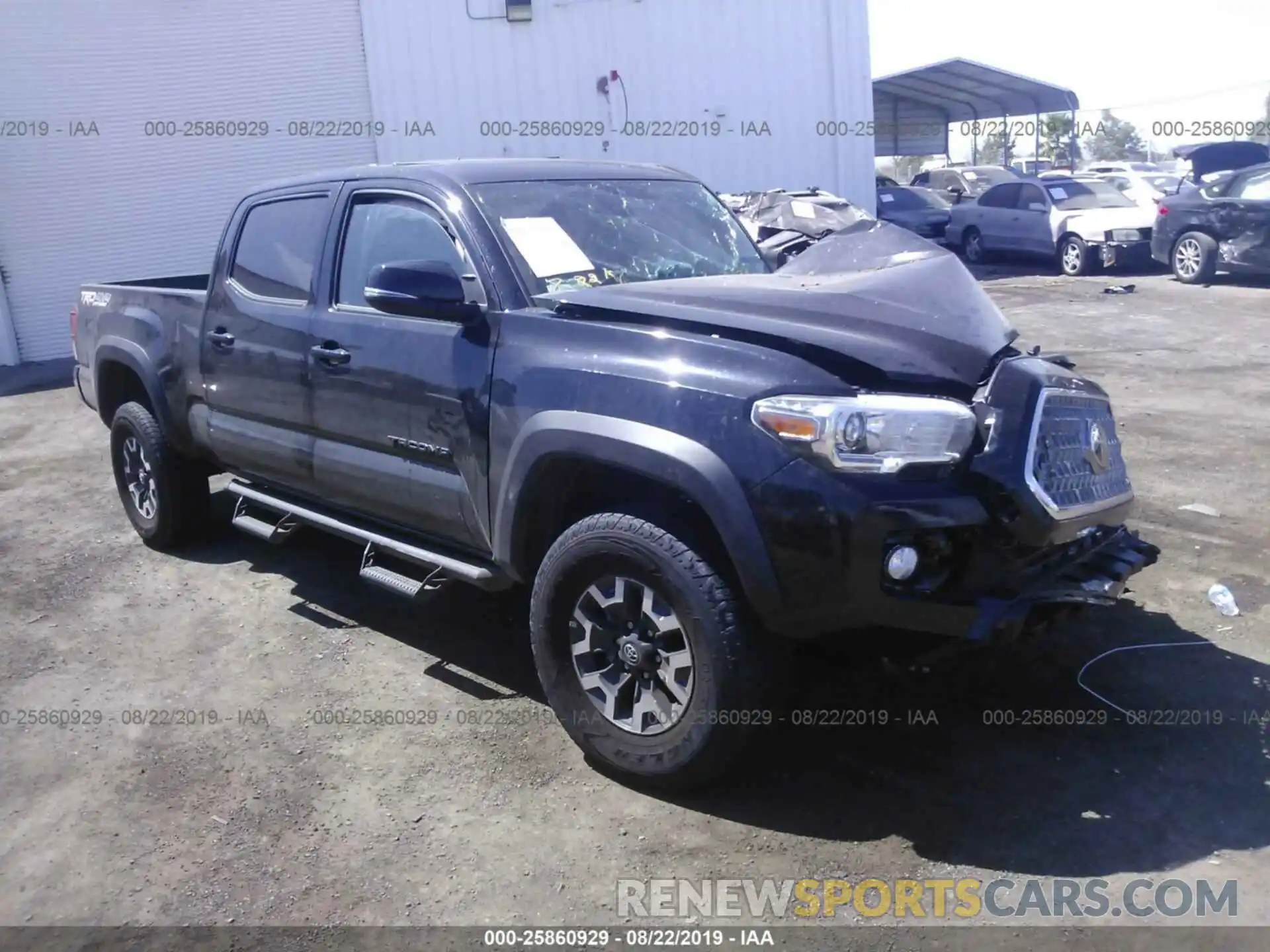 1 Photograph of a damaged car 3TMDZ5BN8KM069130 TOYOTA TACOMA 2019