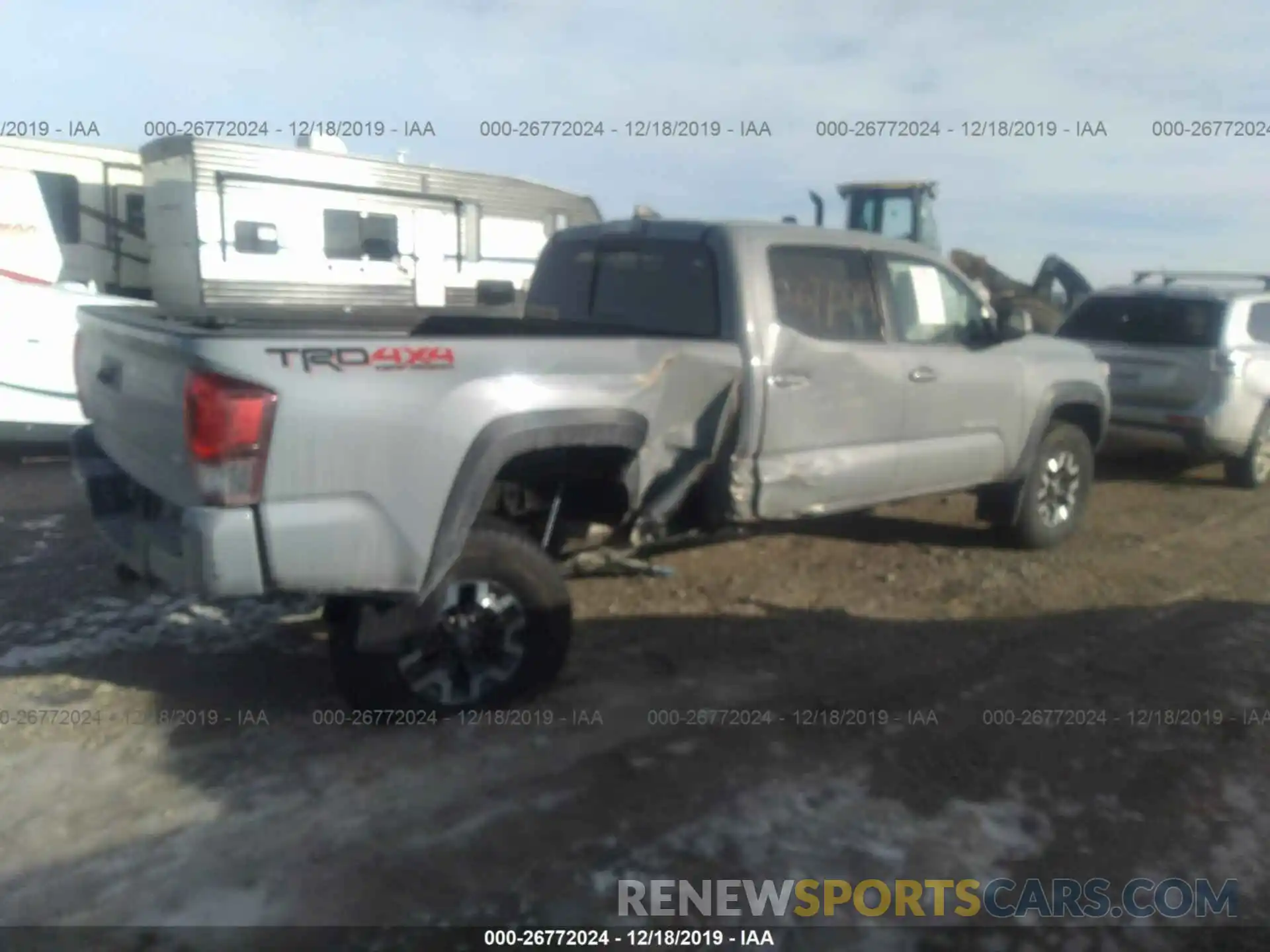 4 Photograph of a damaged car 3TMDZ5BN8KM074439 TOYOTA TACOMA 2019