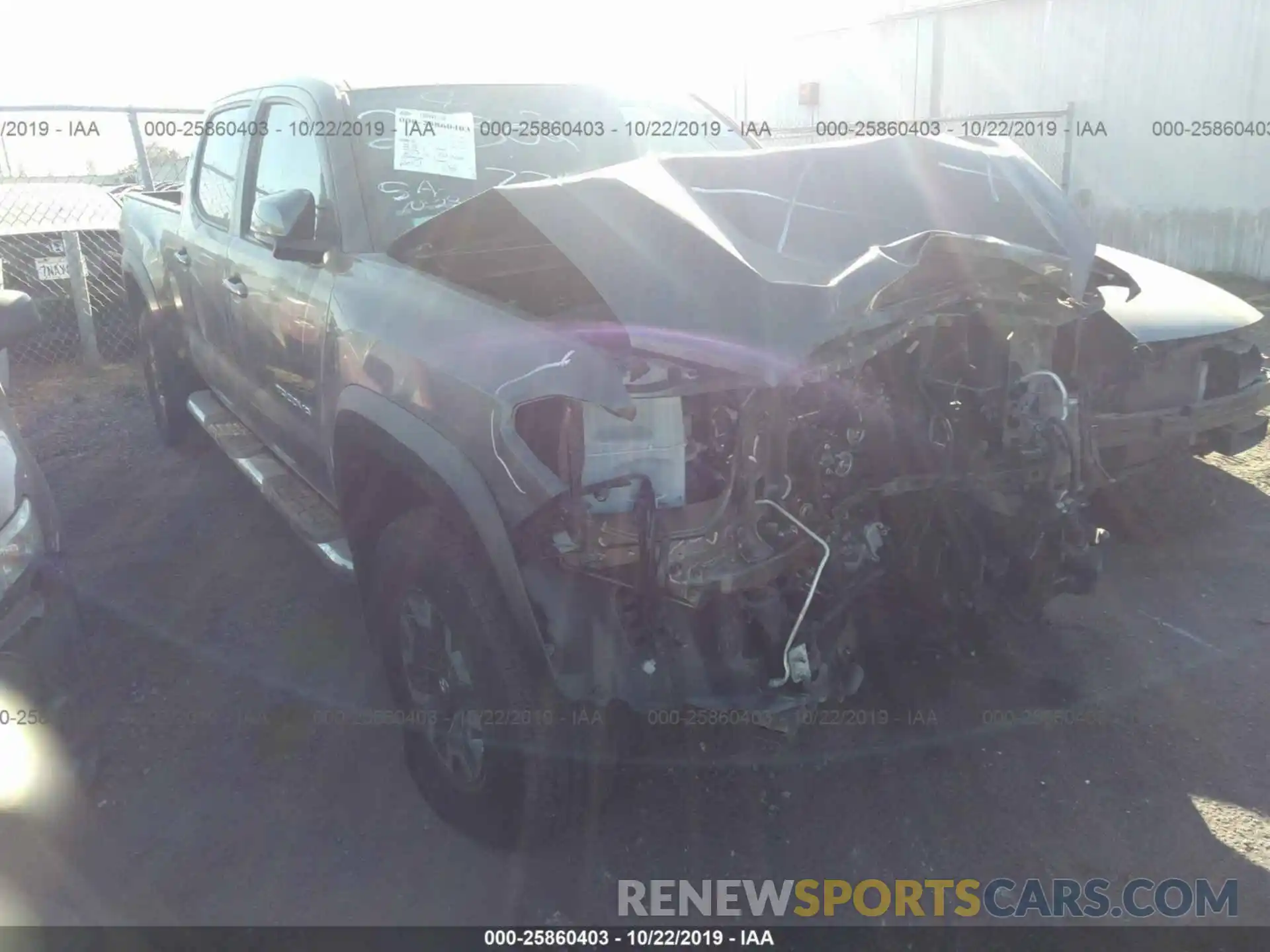 1 Photograph of a damaged car 3TMDZ5BN9KM058282 TOYOTA TACOMA 2019