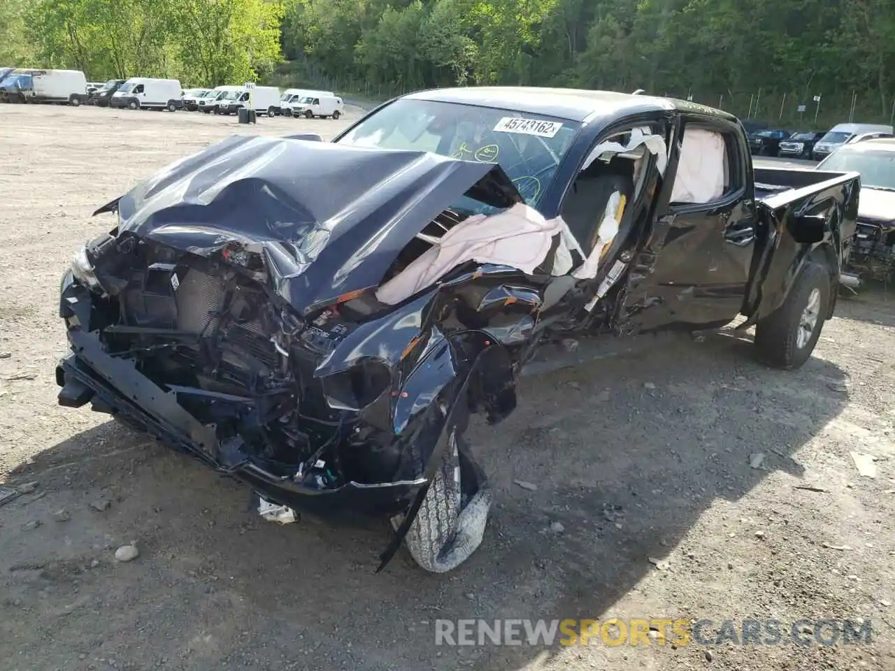 2 Photograph of a damaged car 3TMDZ5BN9KM059044 TOYOTA TACOMA 2019