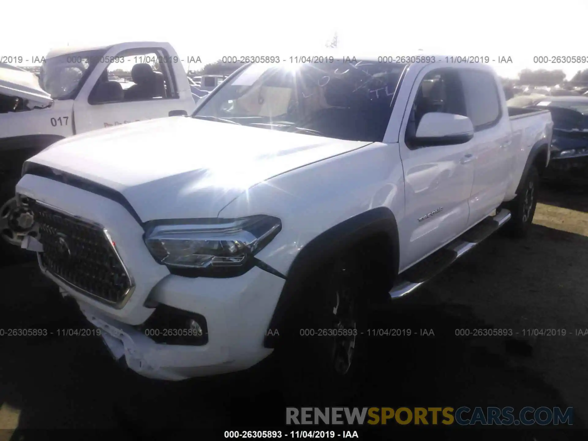 2 Photograph of a damaged car 3TMDZ5BN9KM065944 TOYOTA TACOMA 2019