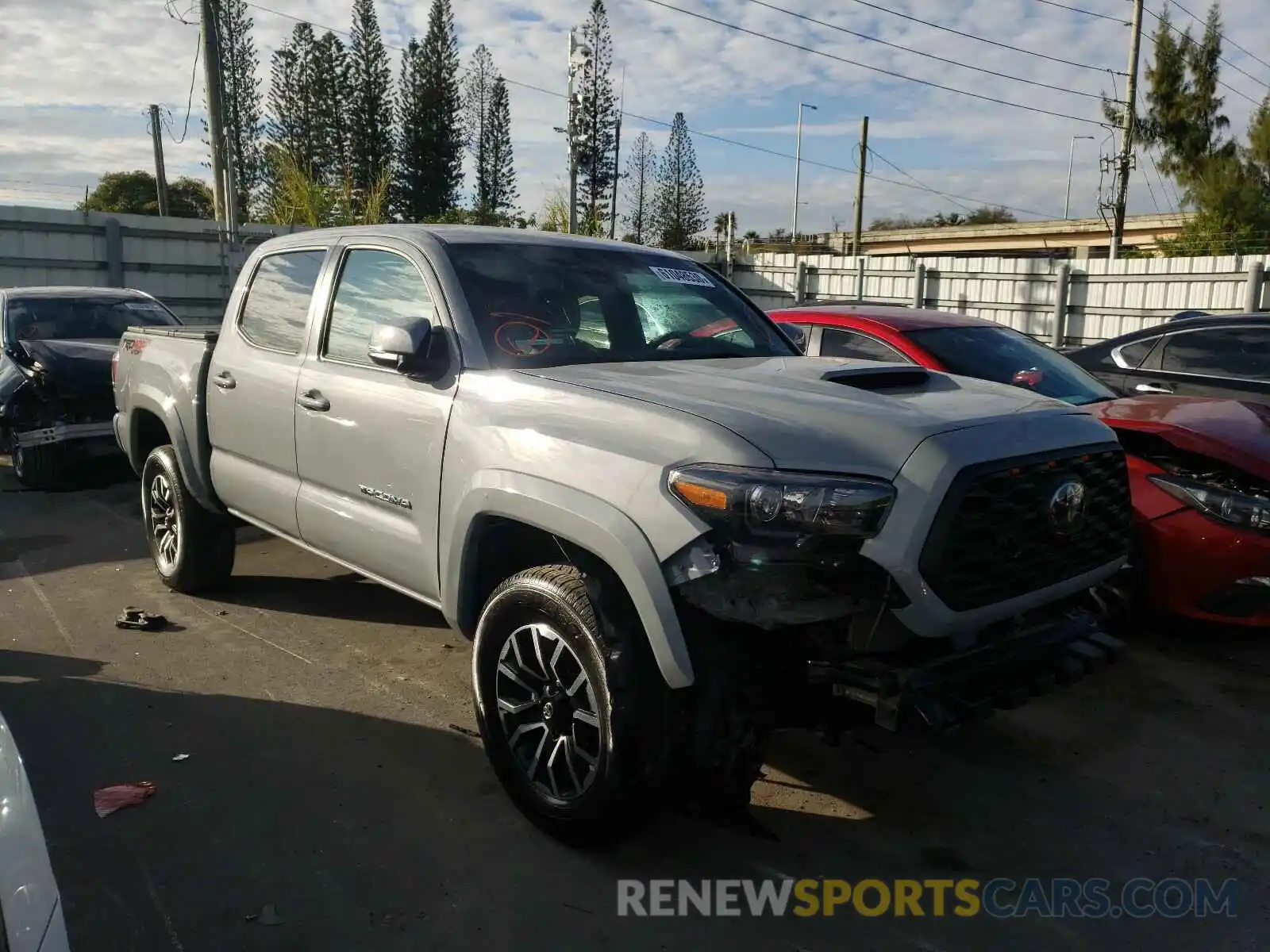 1 Photograph of a damaged car 3TMDZ5BN9KM066074 TOYOTA TACOMA 2019