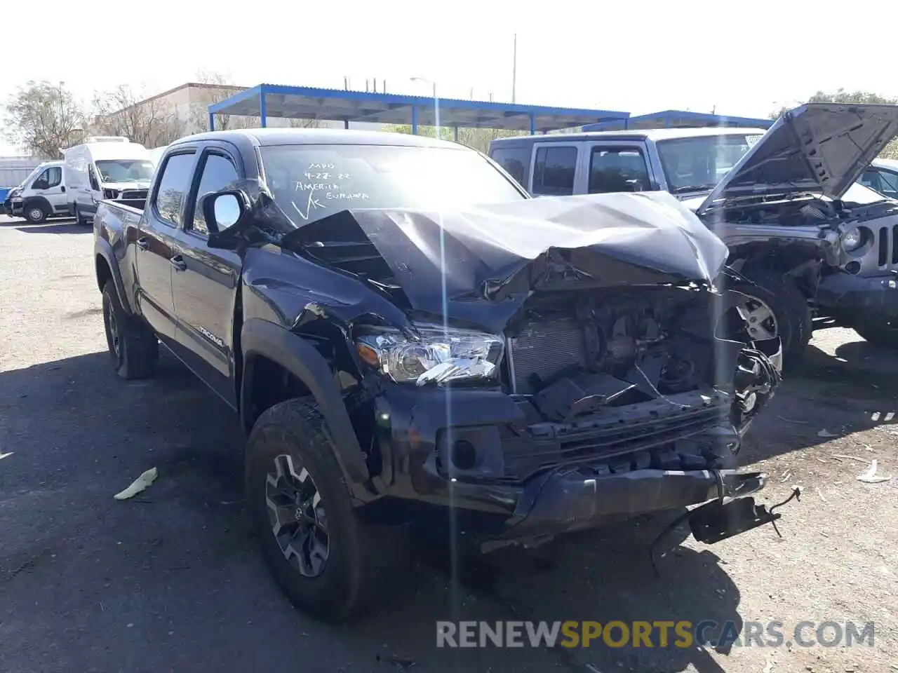 1 Photograph of a damaged car 3TMDZ5BN9KM068763 TOYOTA TACOMA 2019