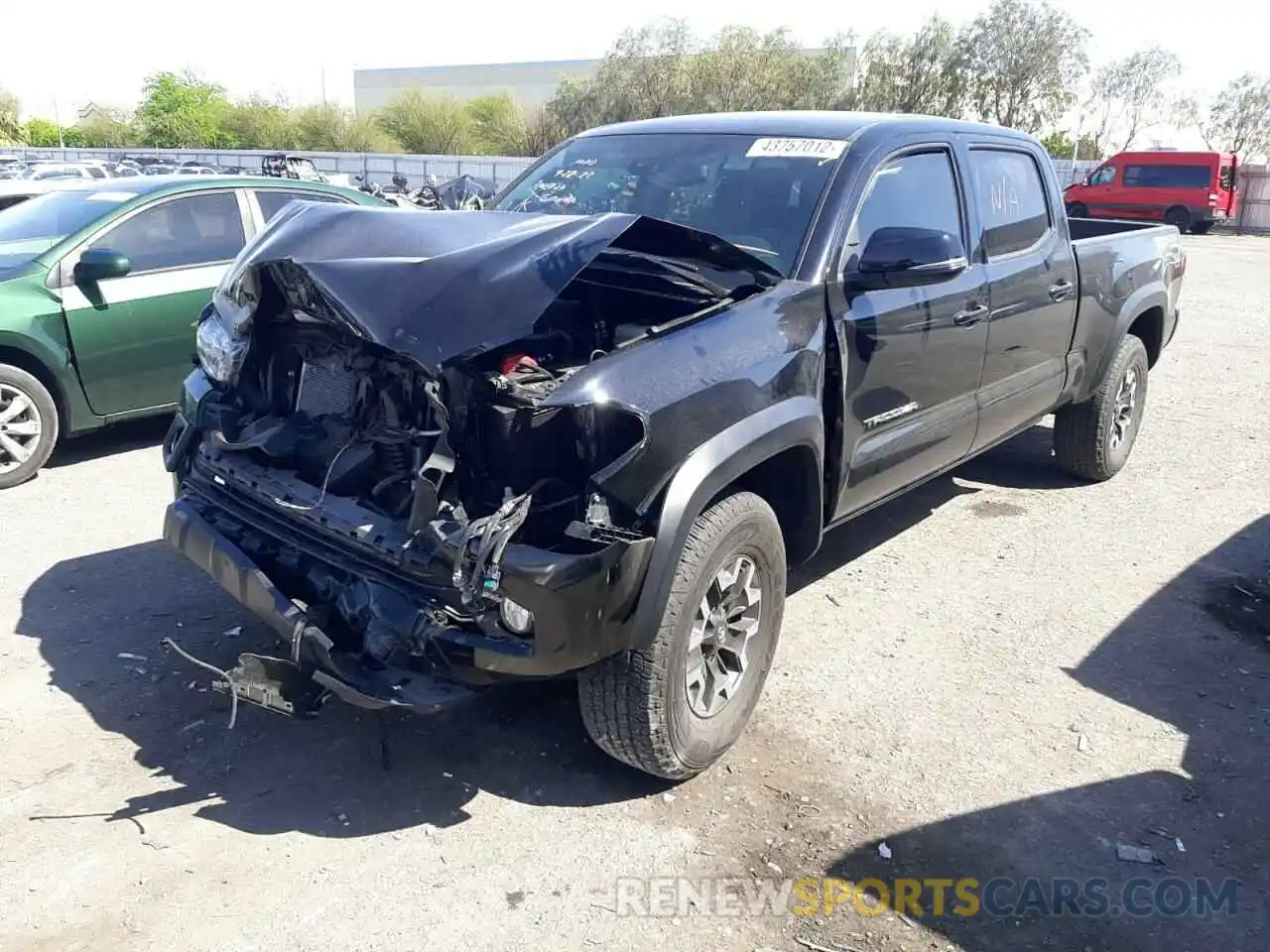 2 Photograph of a damaged car 3TMDZ5BN9KM068763 TOYOTA TACOMA 2019