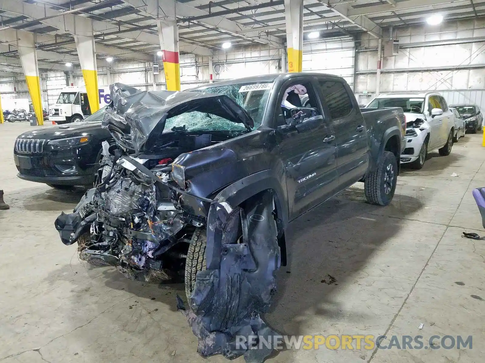 2 Photograph of a damaged car 3TMDZ5BN9KM078452 TOYOTA TACOMA 2019