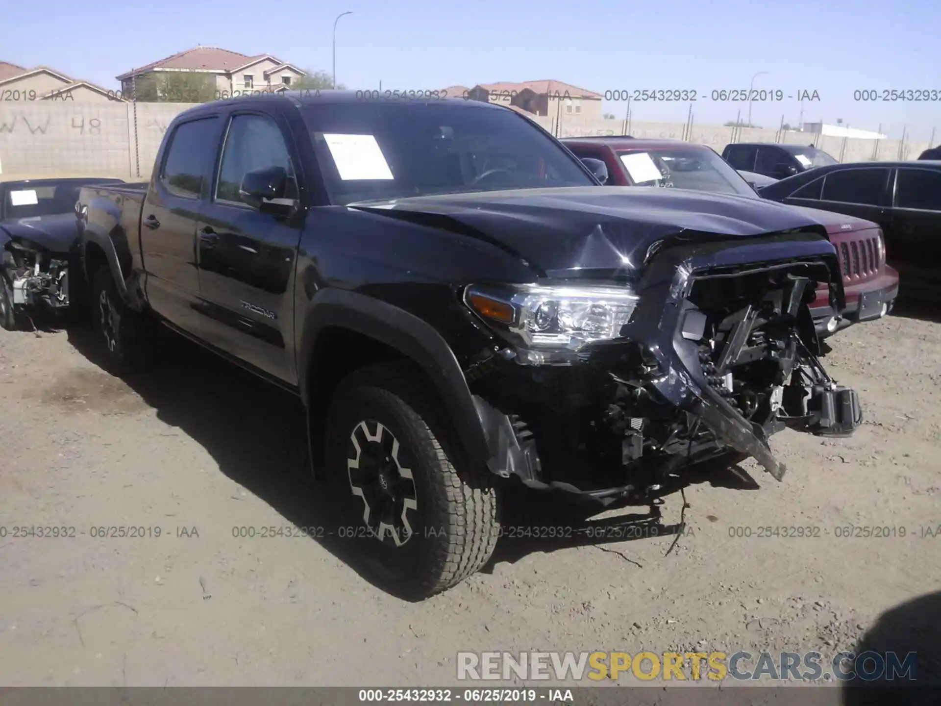 1 Photograph of a damaged car 3TMDZ5BNXKM055701 TOYOTA TACOMA 2019