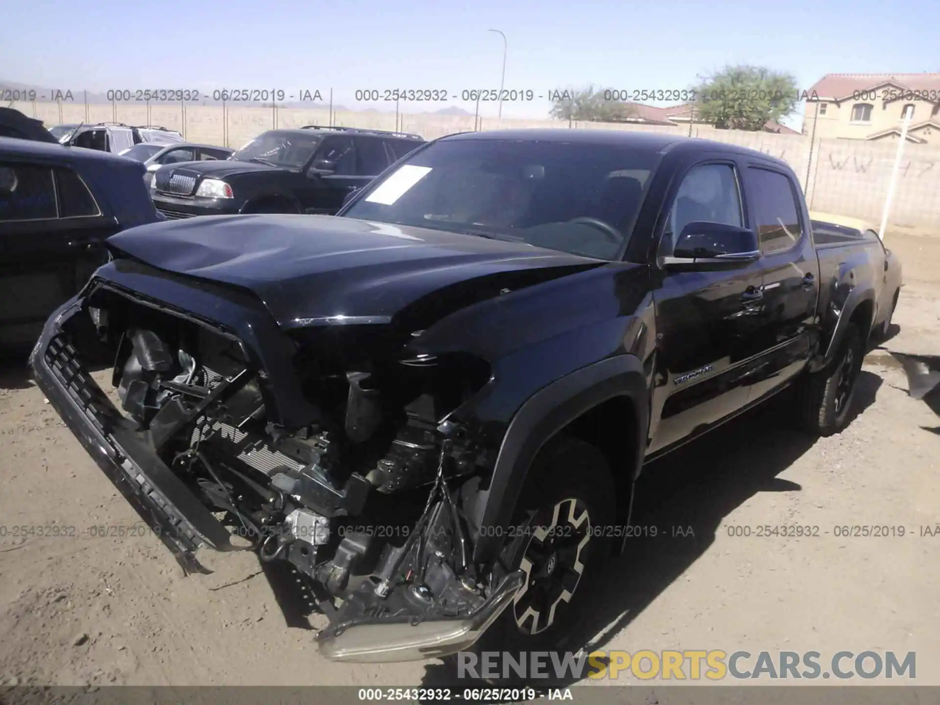 2 Photograph of a damaged car 3TMDZ5BNXKM055701 TOYOTA TACOMA 2019