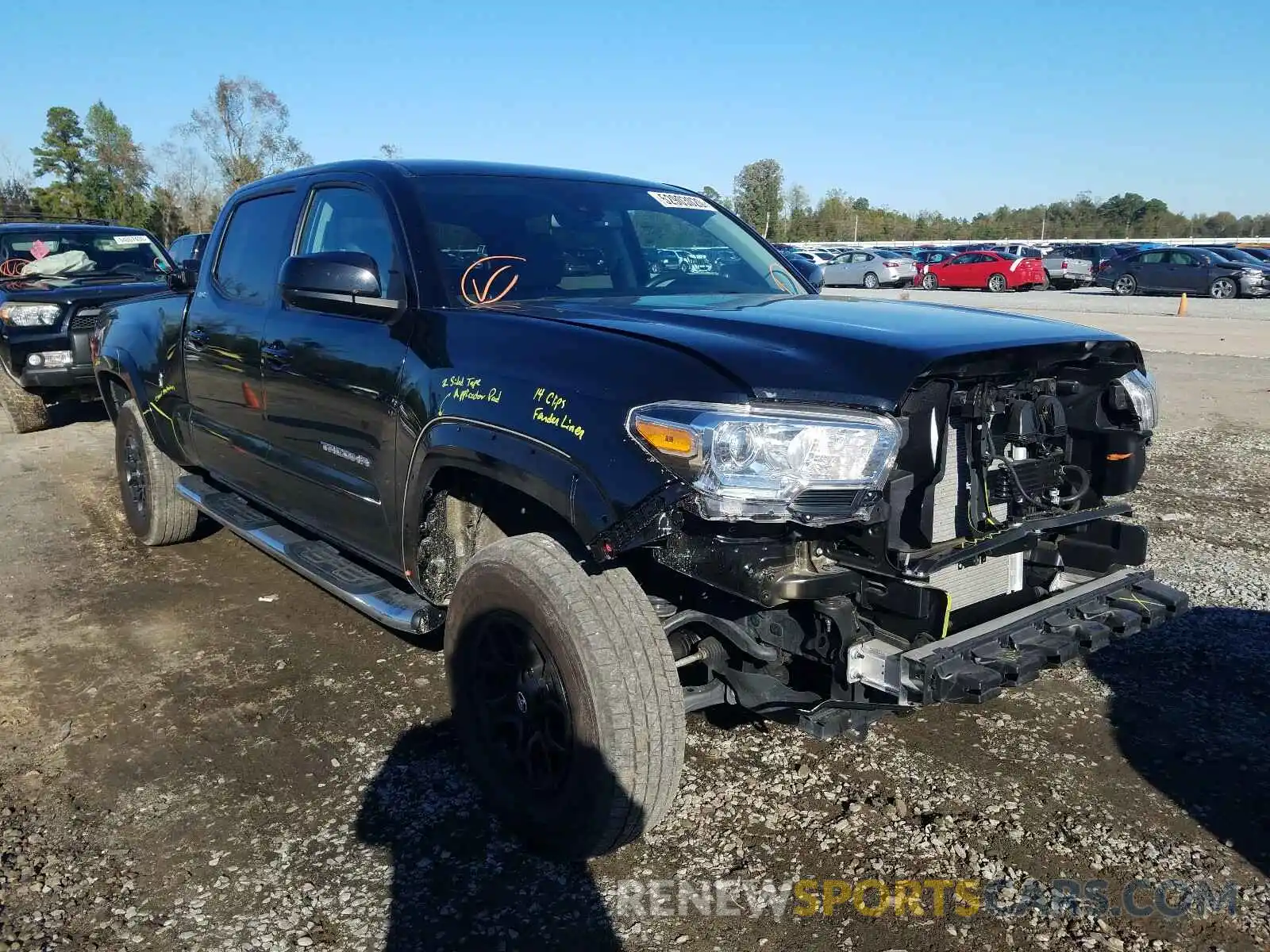 1 Photograph of a damaged car 3TMDZ5BNXKM055973 TOYOTA TACOMA 2019