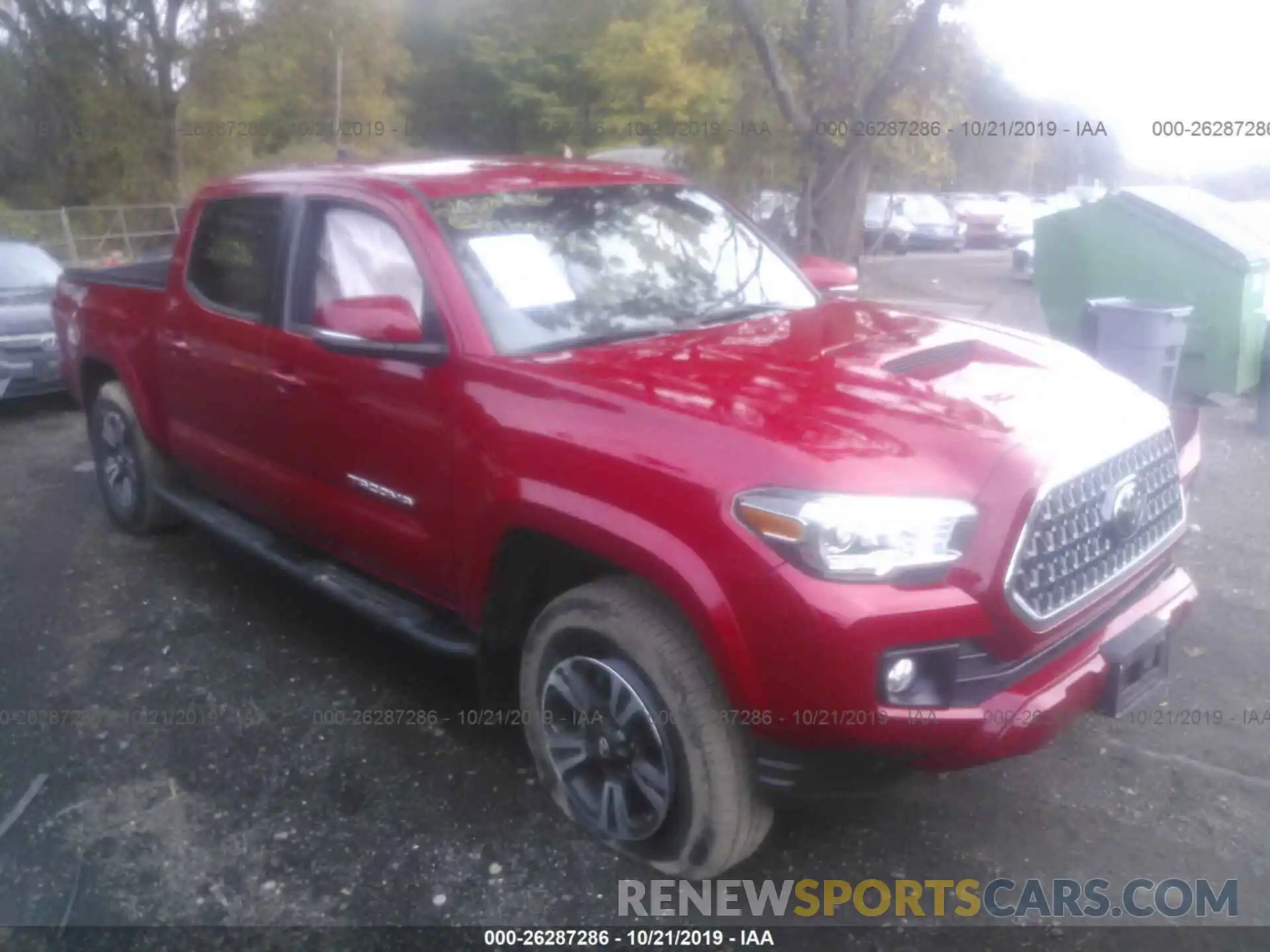 1 Photograph of a damaged car 3TMDZ5BNXKM066777 TOYOTA TACOMA 2019