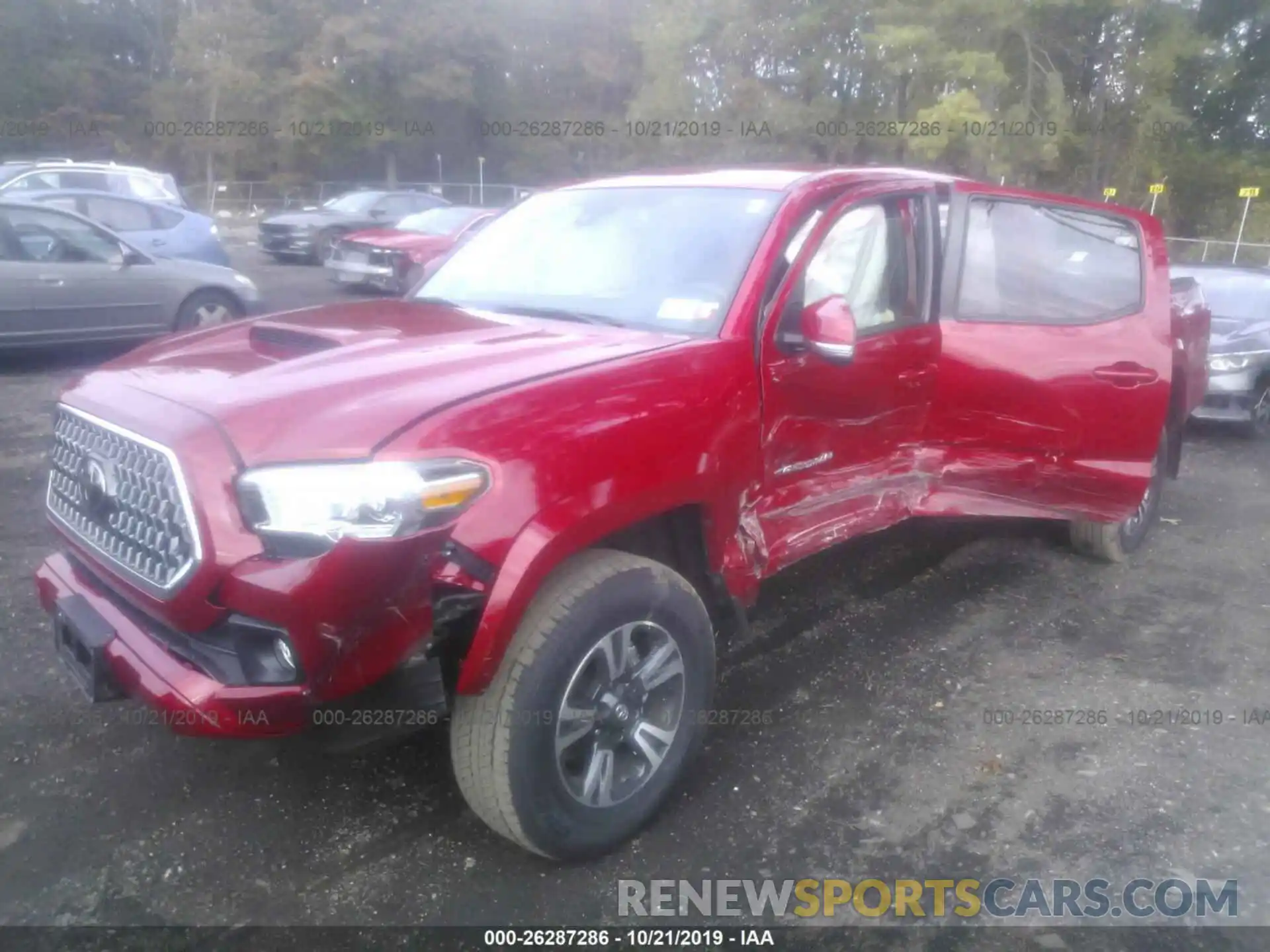 2 Photograph of a damaged car 3TMDZ5BNXKM066777 TOYOTA TACOMA 2019