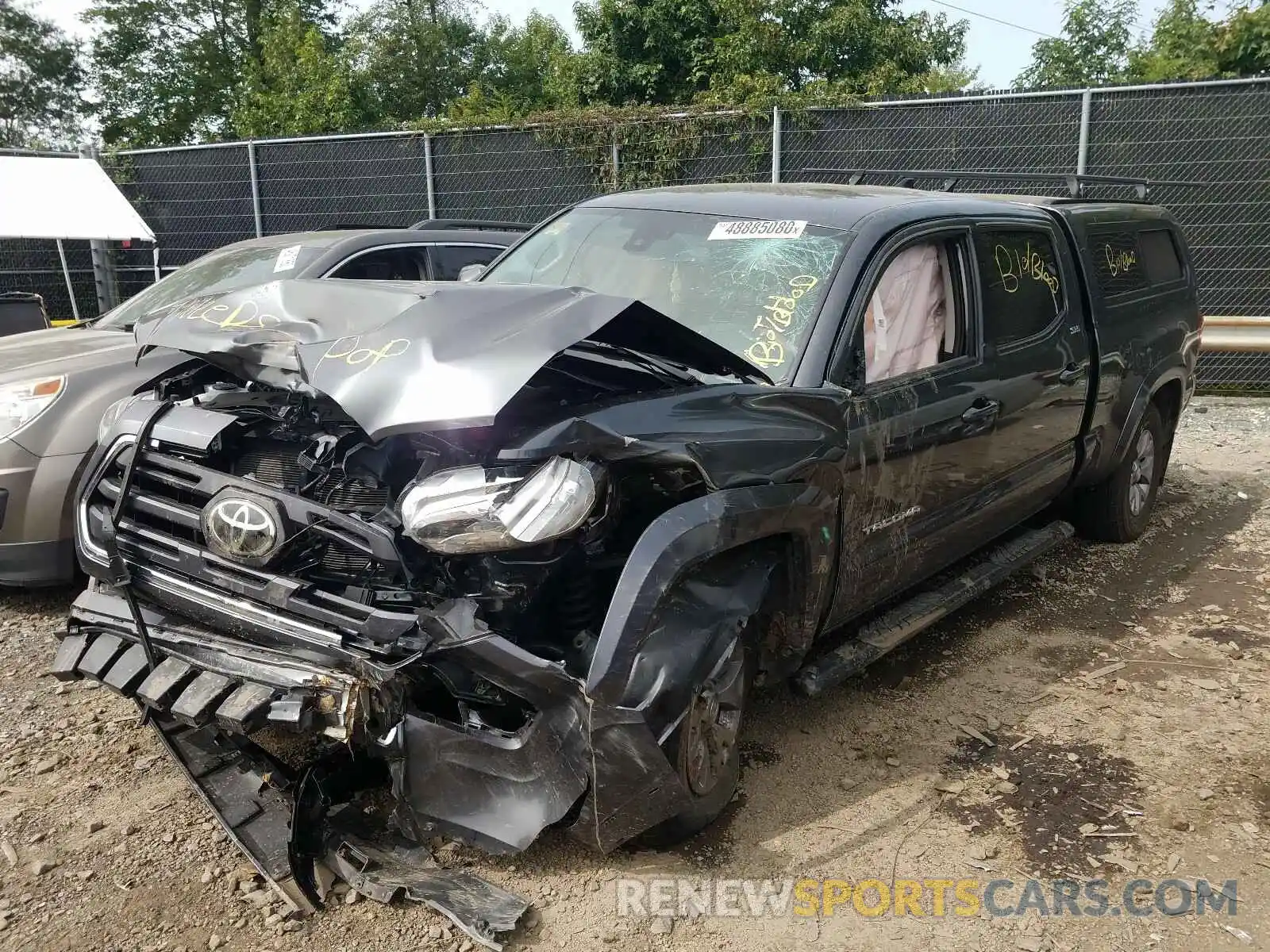 2 Photograph of a damaged car 3TMDZ5BNXKM068173 TOYOTA TACOMA 2019