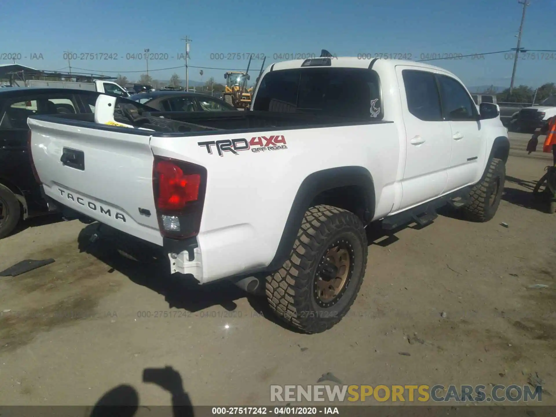 4 Photograph of a damaged car 3TMDZ5BNXKM070649 TOYOTA TACOMA 2019