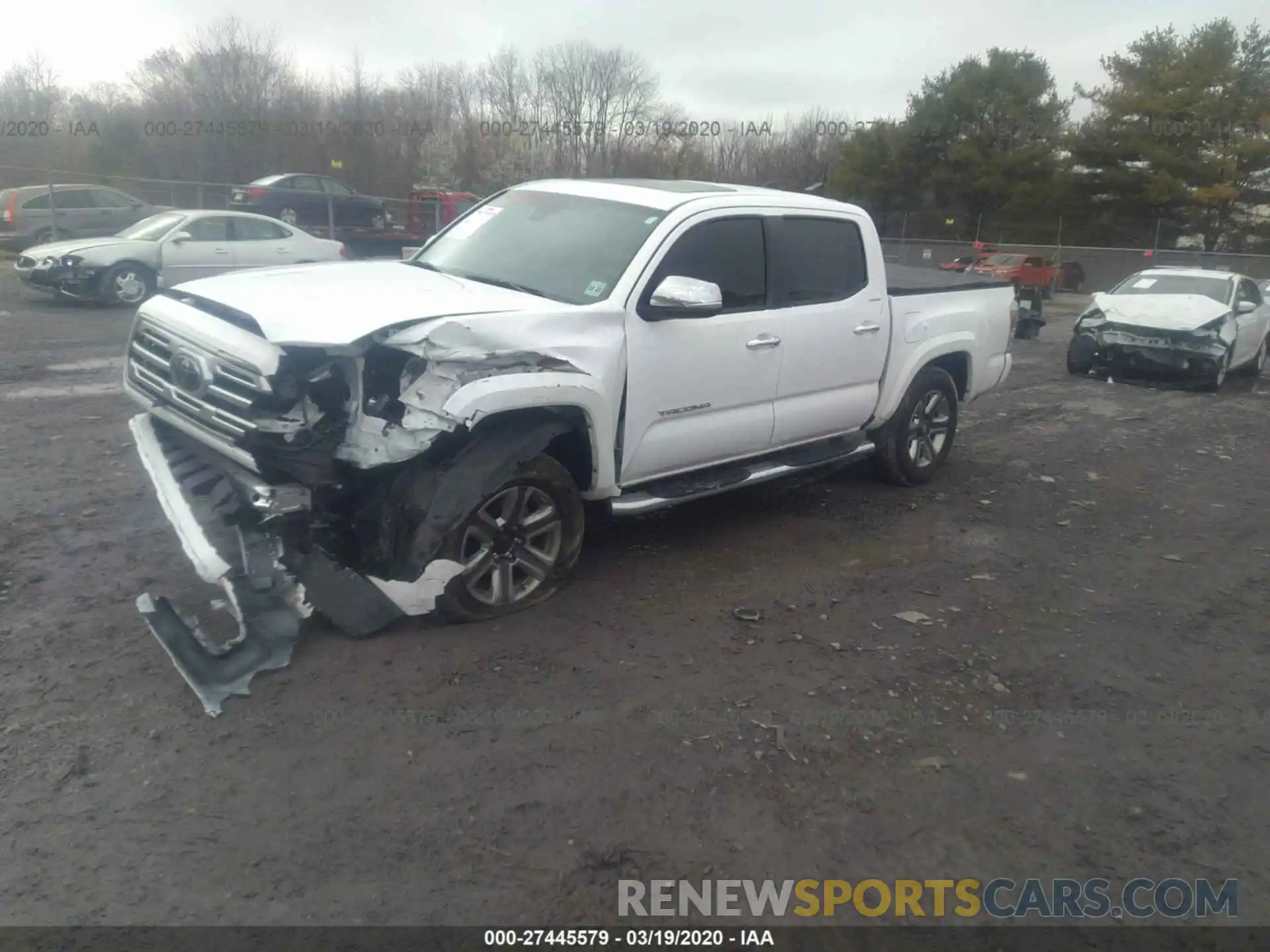 2 Photograph of a damaged car 3TMGZ5AN1KM189950 TOYOTA TACOMA 2019