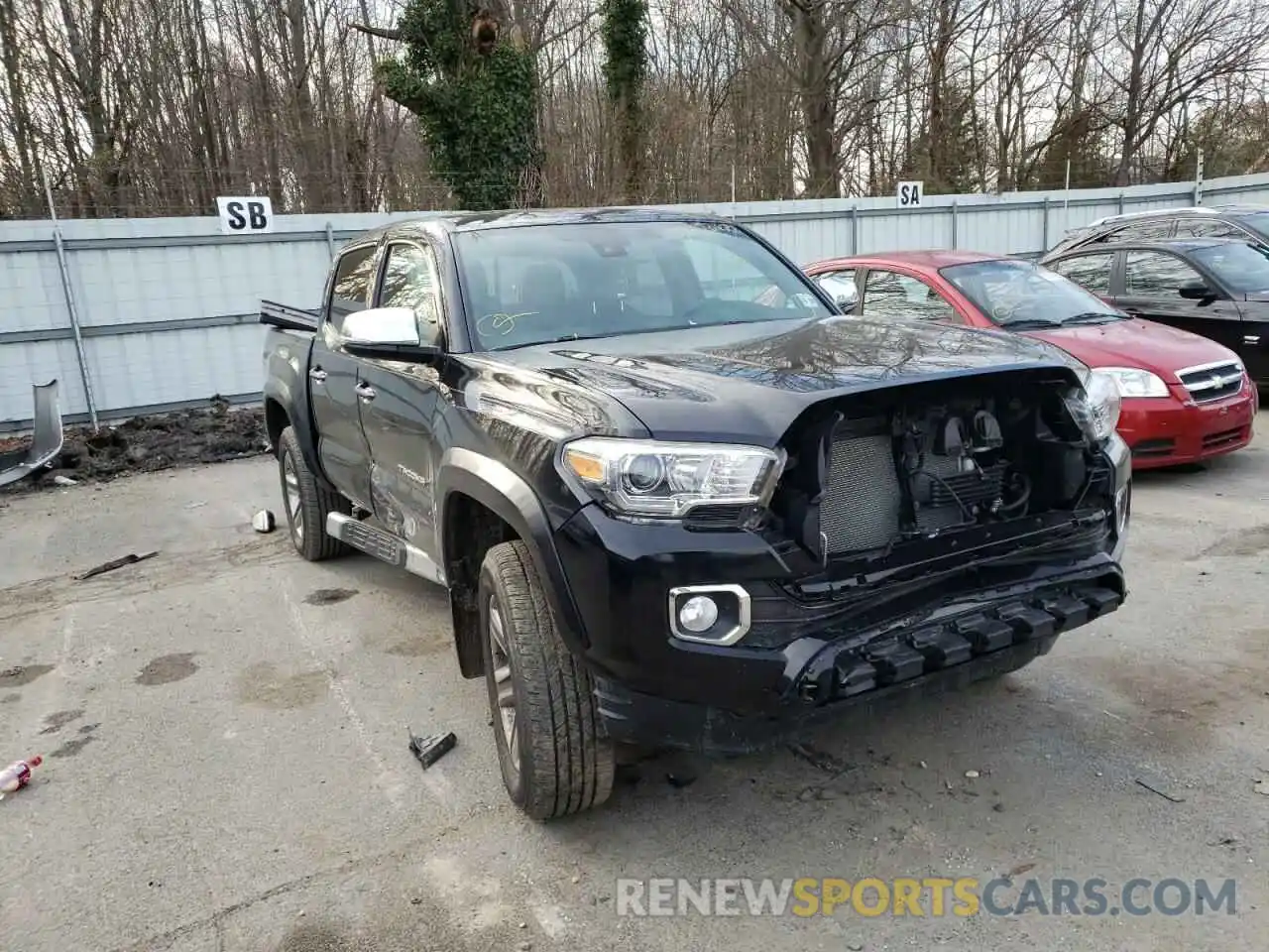 1 Photograph of a damaged car 3TMGZ5AN2KM230358 TOYOTA TACOMA 2019