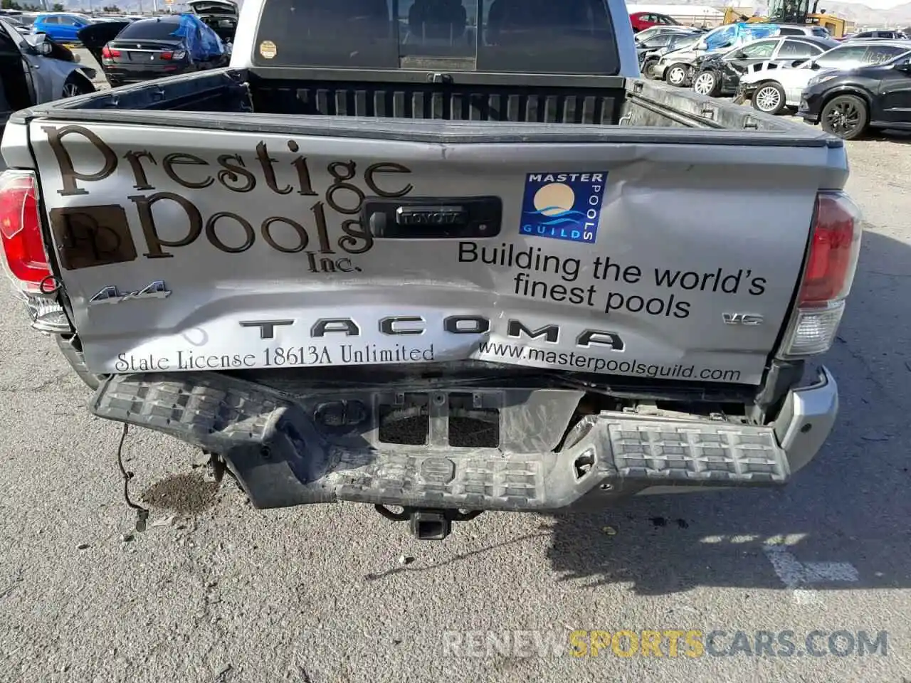 9 Photograph of a damaged car 3TMGZ5AN2KM230442 TOYOTA TACOMA 2019