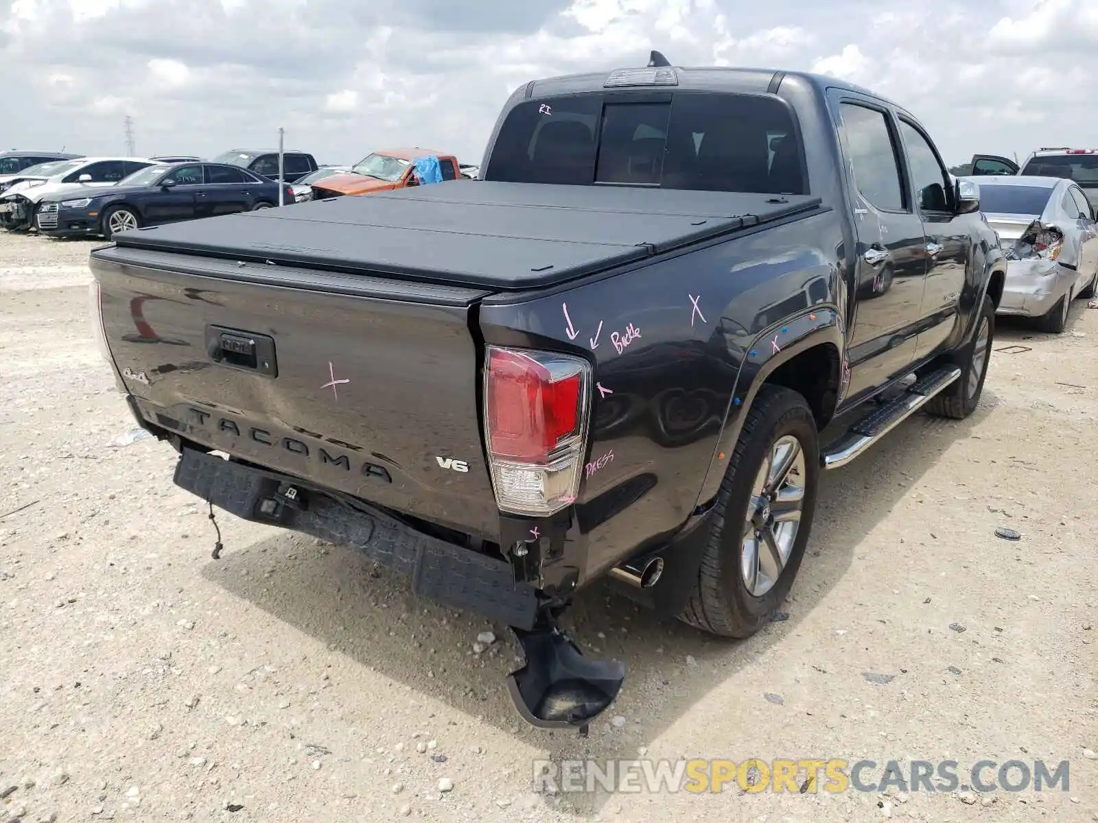 4 Photograph of a damaged car 3TMGZ5AN3KM226741 TOYOTA TACOMA 2019