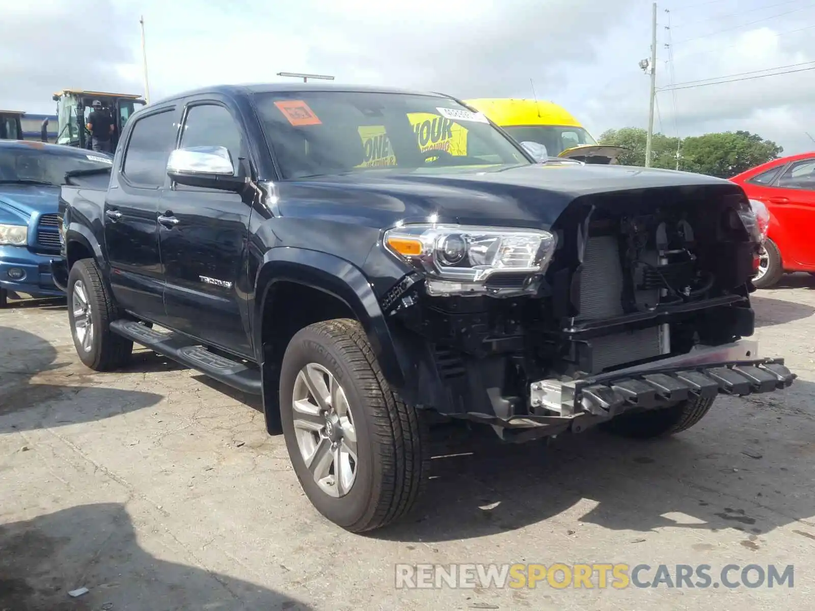 1 Photograph of a damaged car 3TMGZ5AN8KM219963 TOYOTA TACOMA 2019