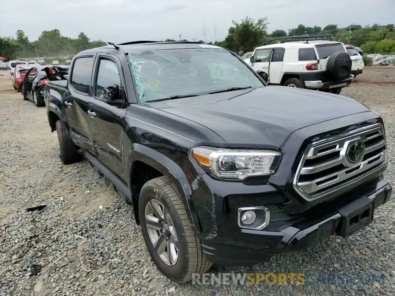 1 Photograph of a damaged car 3TMGZ5ANXKM228468 TOYOTA TACOMA 2019