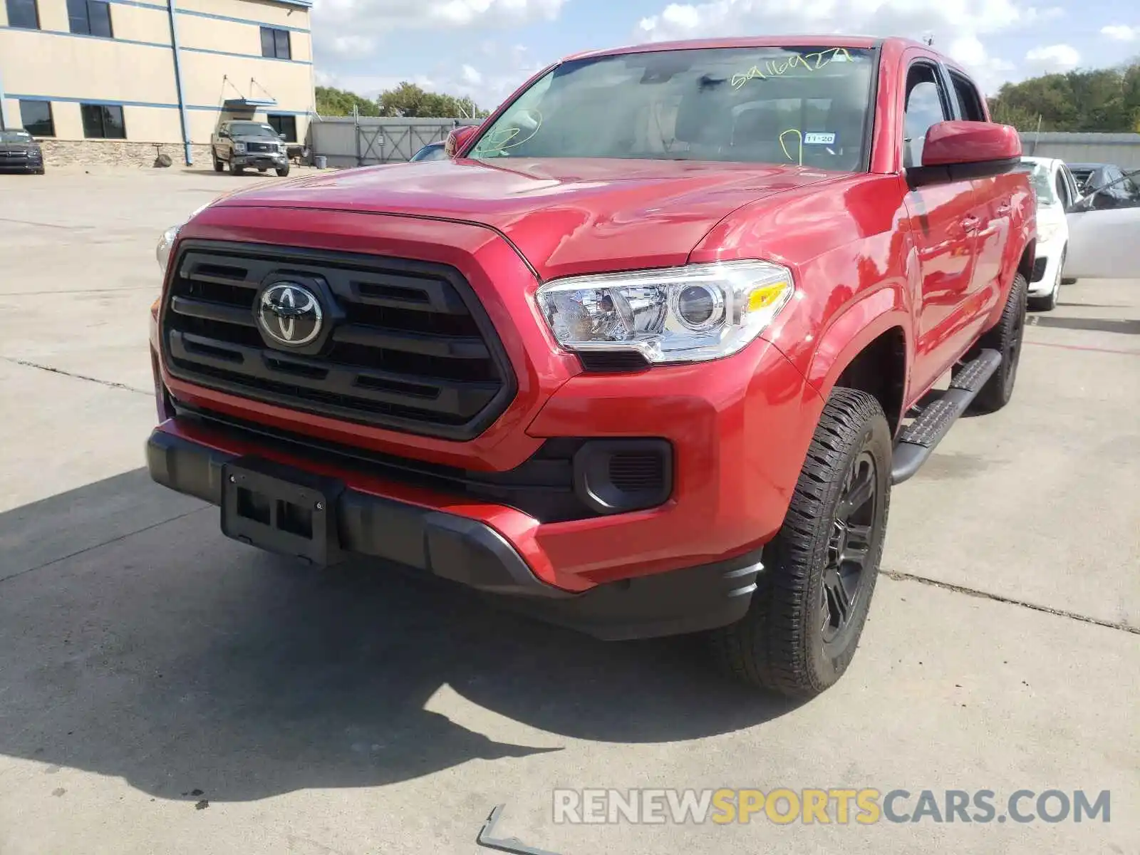 2 Photograph of a damaged car 5TFAX5GN0KX133382 TOYOTA TACOMA 2019